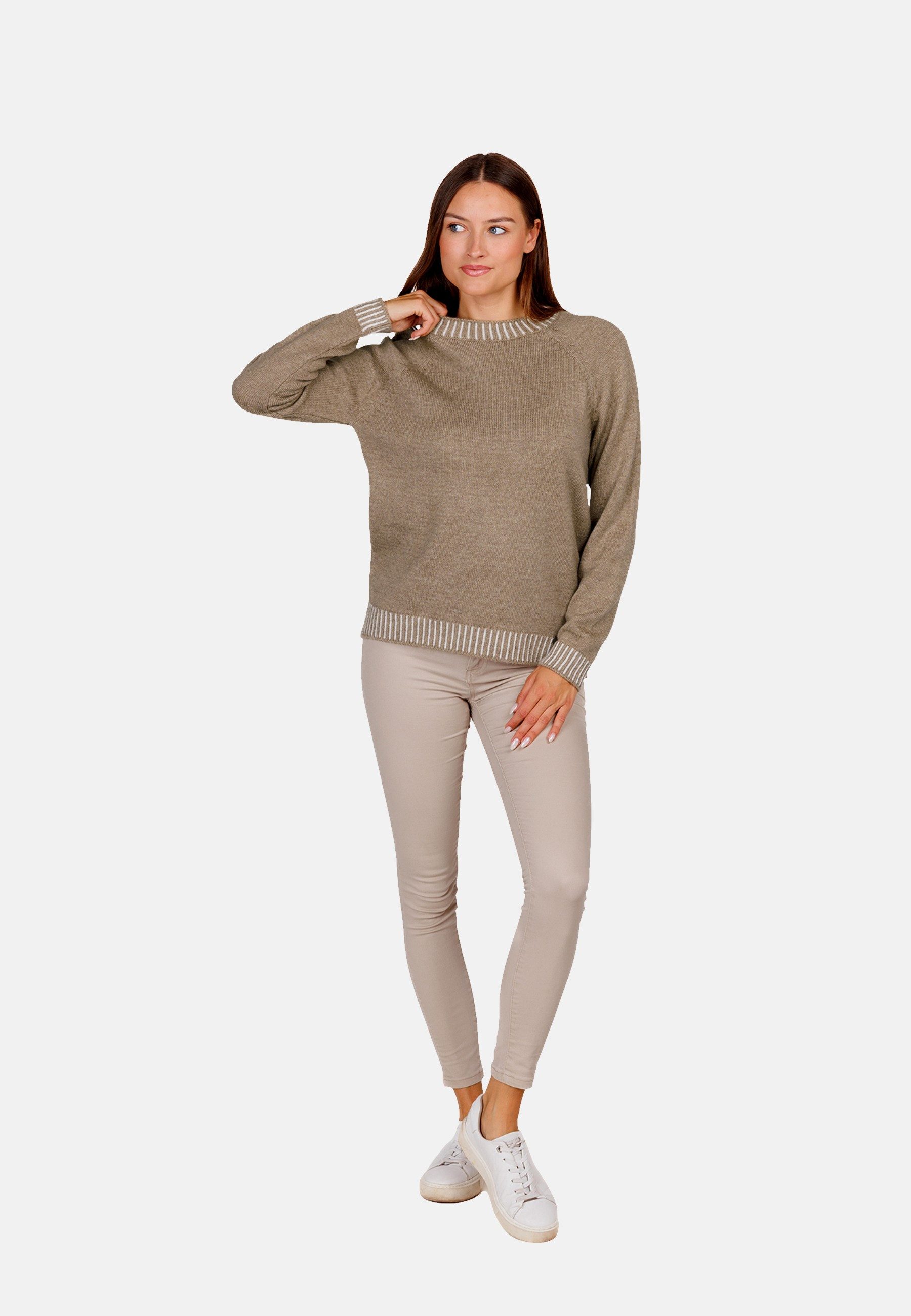 Key Largo Strickpullover Pullover GROOVE Strickpullover R-Neck (1-tlg)