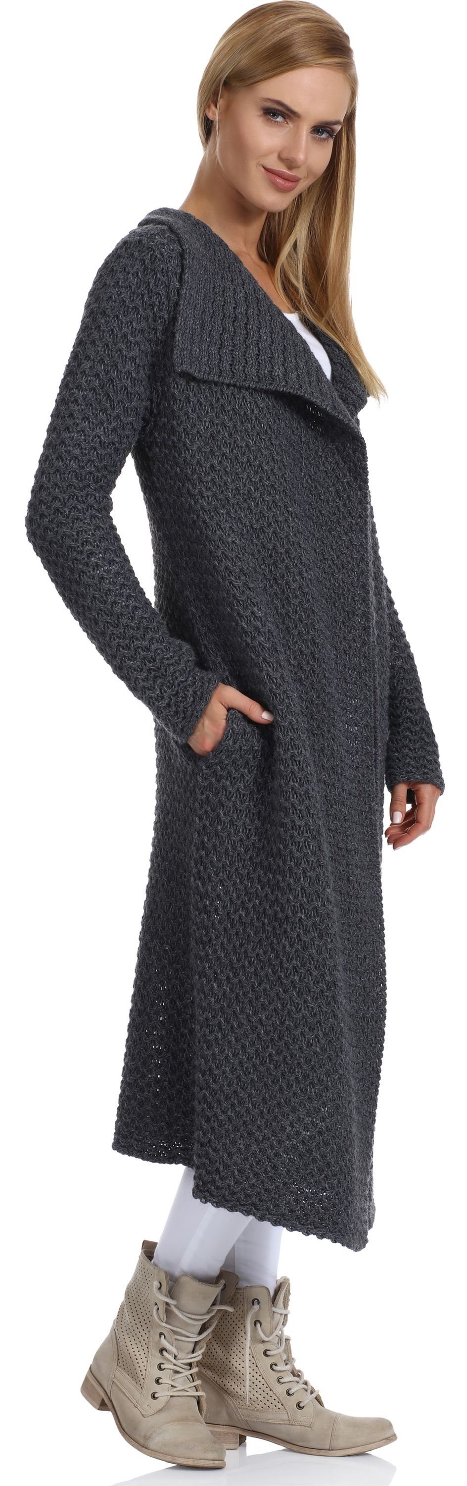 Merry Style Strickponcho Damen Strickjacke H4Z3L günstig online kaufen