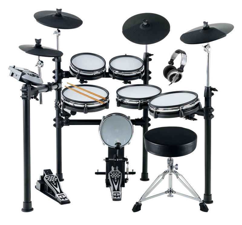 XDrum E-Drum DD-530 E-Drum mit Mesh Heads MAXI Kit, 15-St., USB MIDI, 45 Drumkits, 400 Sounds und Lernmodus