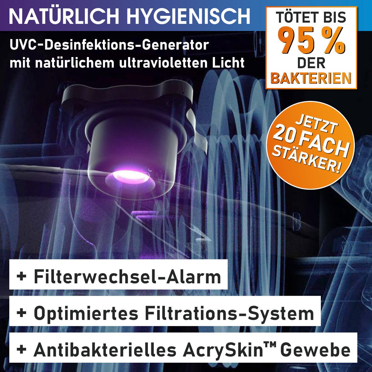 BRAST Whirlpool MSpa Denver & Rova mit Fester Außenwand, Ø182x70cm, Aufstellbecken, (Stromsparend, LED Beleuchtung), für 6 Personen, Ganzjähriger Einsatz – Bild 4 von 5