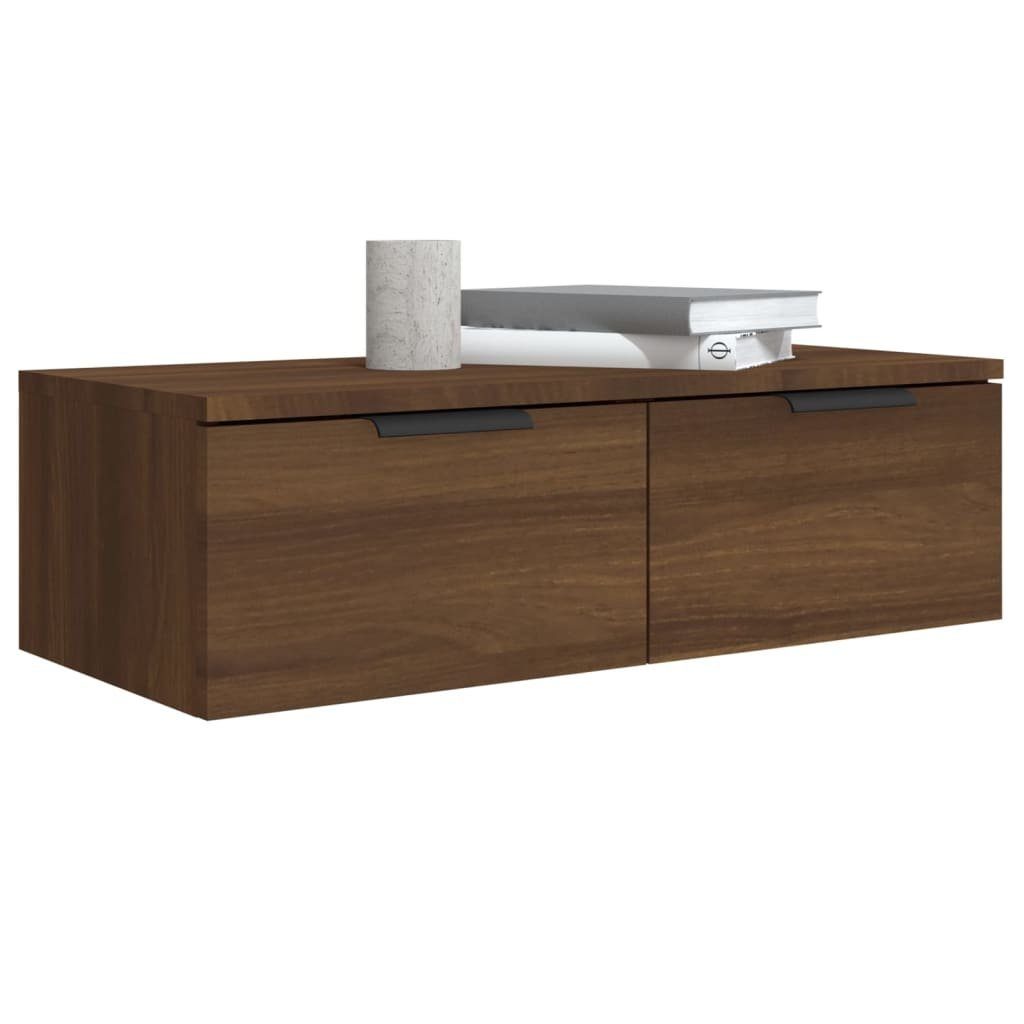 Holzwerkstoff, Eiche Wandschrank vidaXL 1-tlg. Braune cm Regal Braun 68x30x20 Eichen-Optik