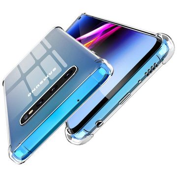 CoolGadget Handyhülle Anti Shock Rugged Case für Samsung Galaxy S10 Plus 6,4 Zoll, Slim Cover Kantenschutz Schutzhülle für Samsung S10+ Hülle Transparent