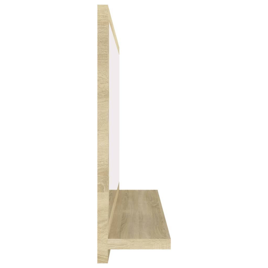 (1-St) cm Holzwerkstoff Badspiegel vidaXL Sonoma-Eiche 60x10,5x37 Badezimmerspiegelschrank