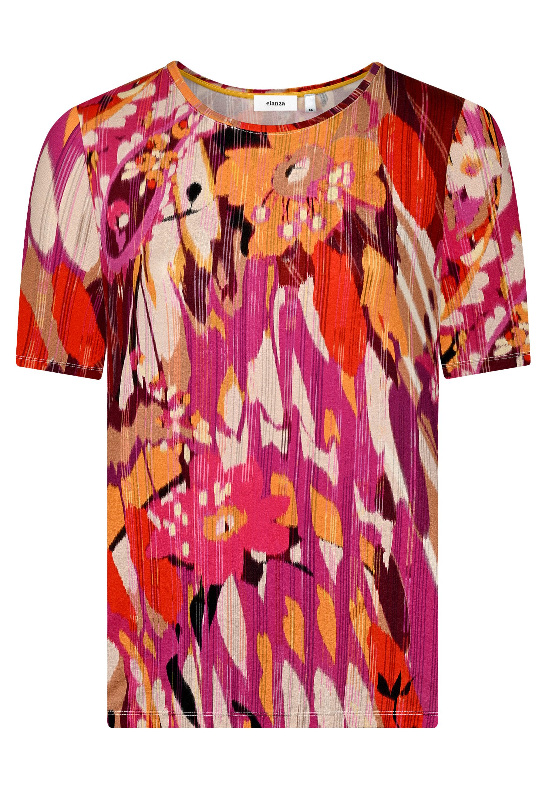elanza T-Shirt Shirt Blurred - 09/pink-orange (1-tlg)