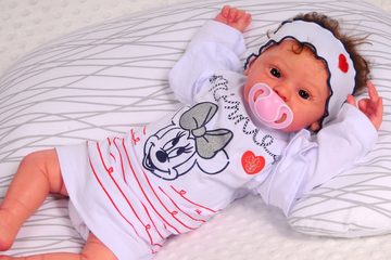Disney Baby Langarmshirt Baby Langarmshirt Shirt T-Shirt 74 80 86 92 98 in Weiß