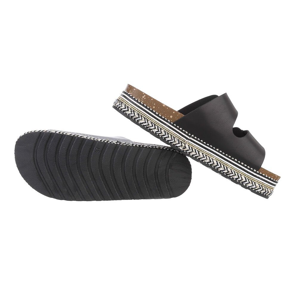 Ital-Design Damen Mules Freizeit Plateausandaletten Flach günstig online kaufen