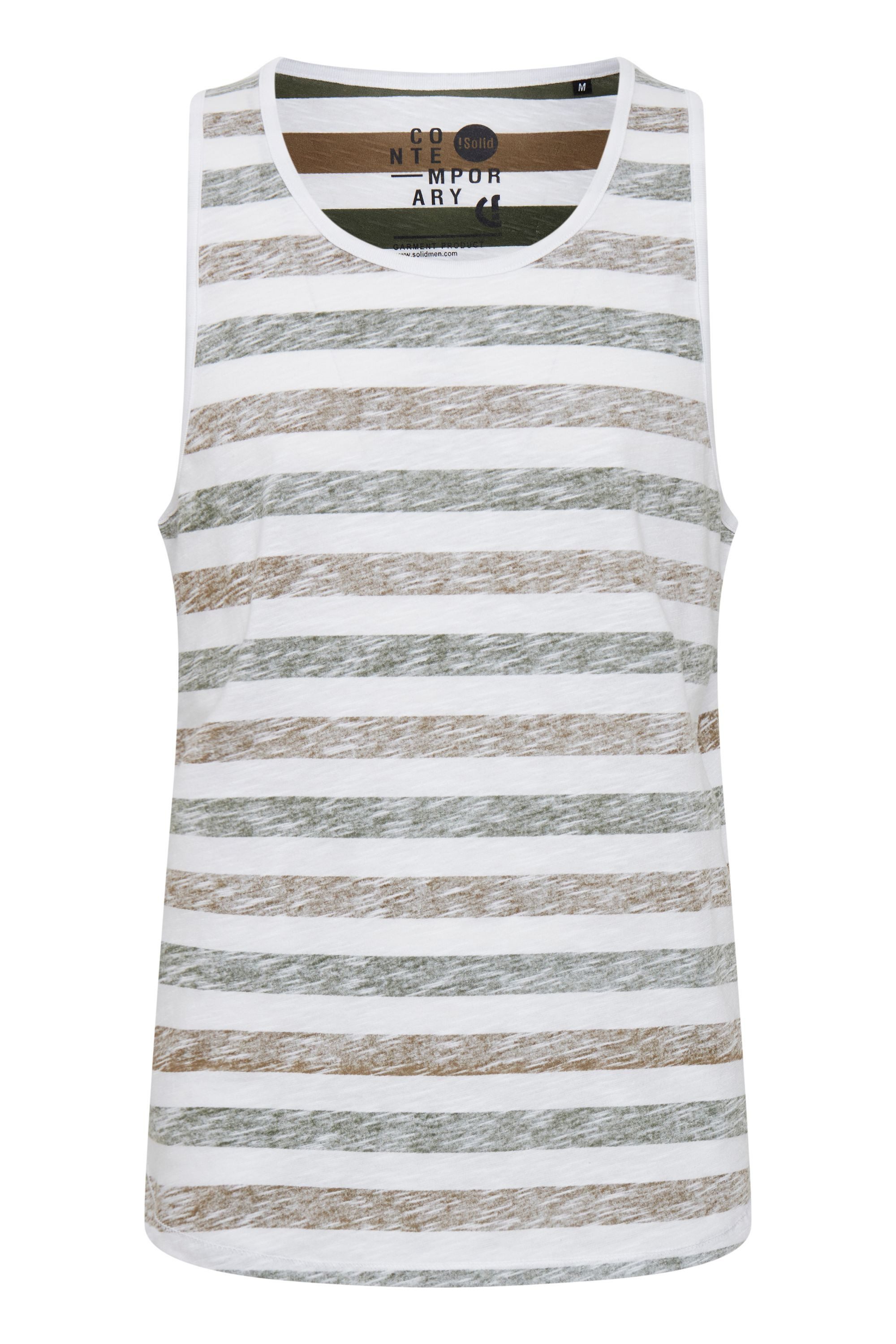 !Solid Tanktop SDMende Ärmelloses Shirt mit Streifen