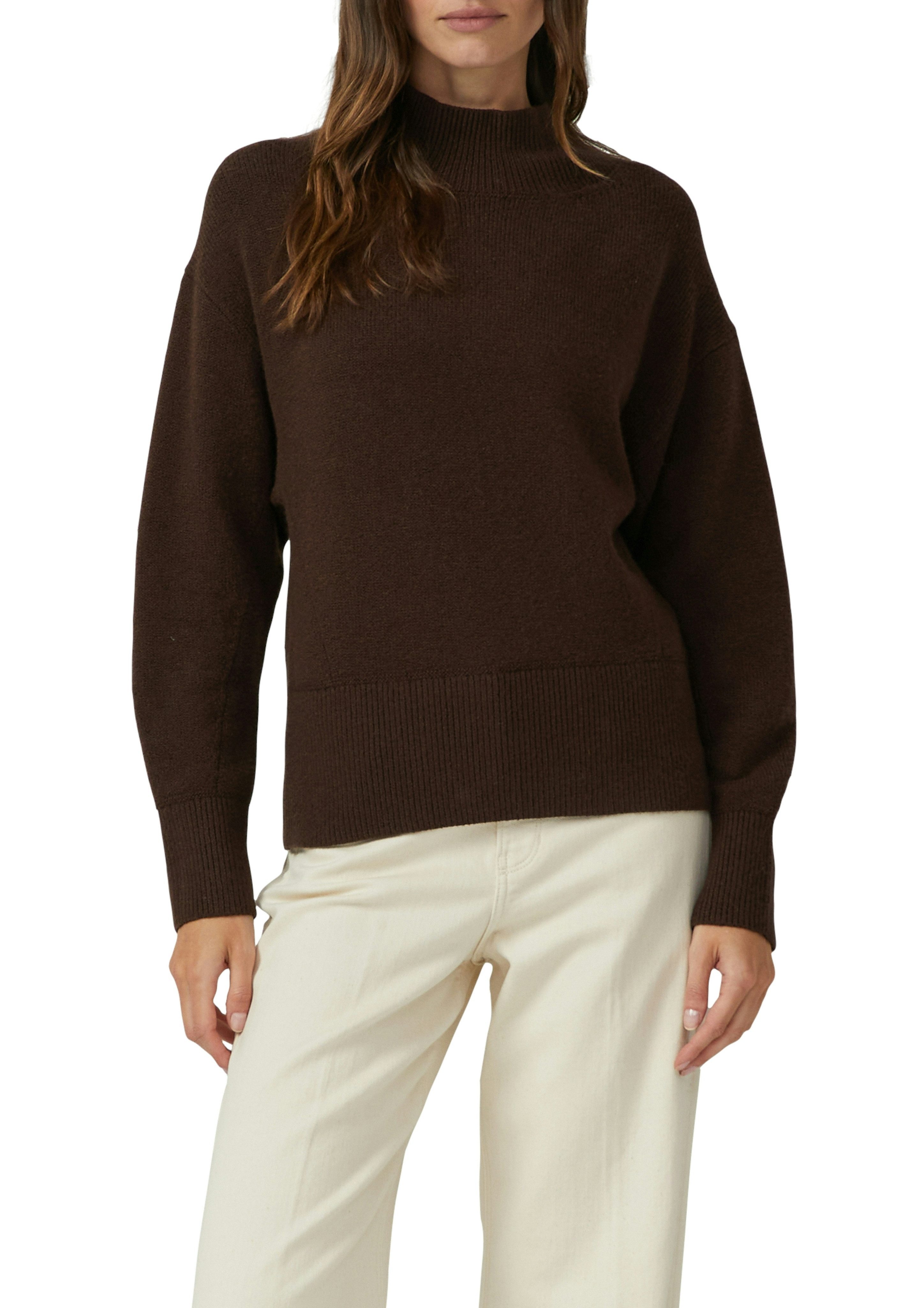 s.Oliver Strickpullover mit Rippbündchen