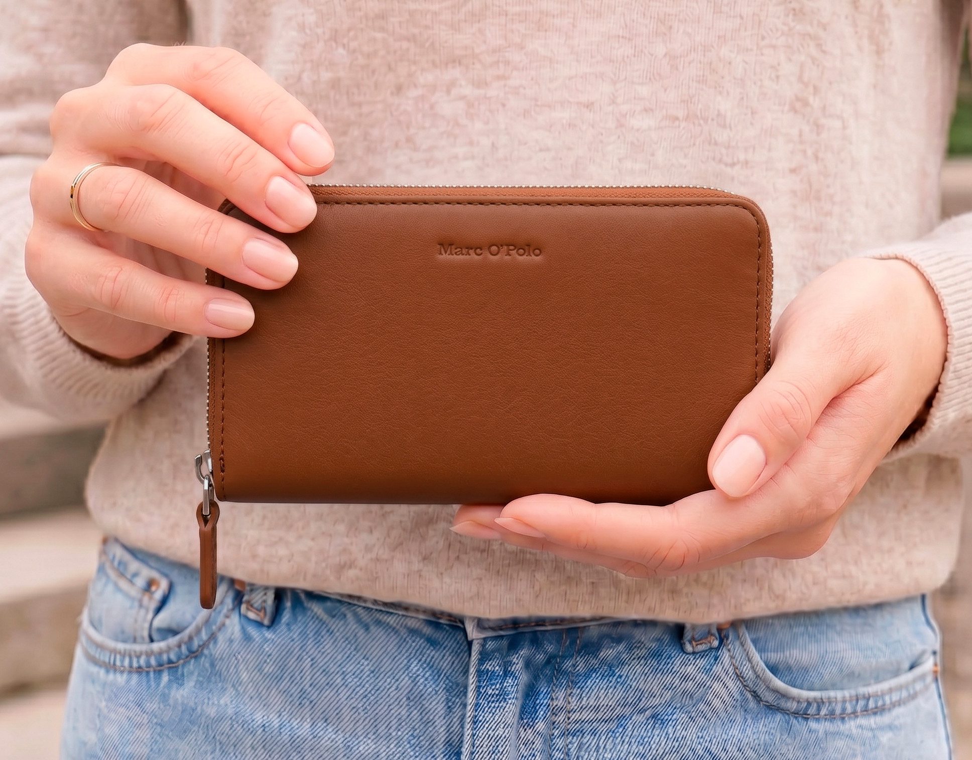 Marc O'Polo Accessories Geldbörse Emilie, Damen Geldbeutel, Portemonnaie, Money Pocket mit Reißverschluss – Bild 2 von 3