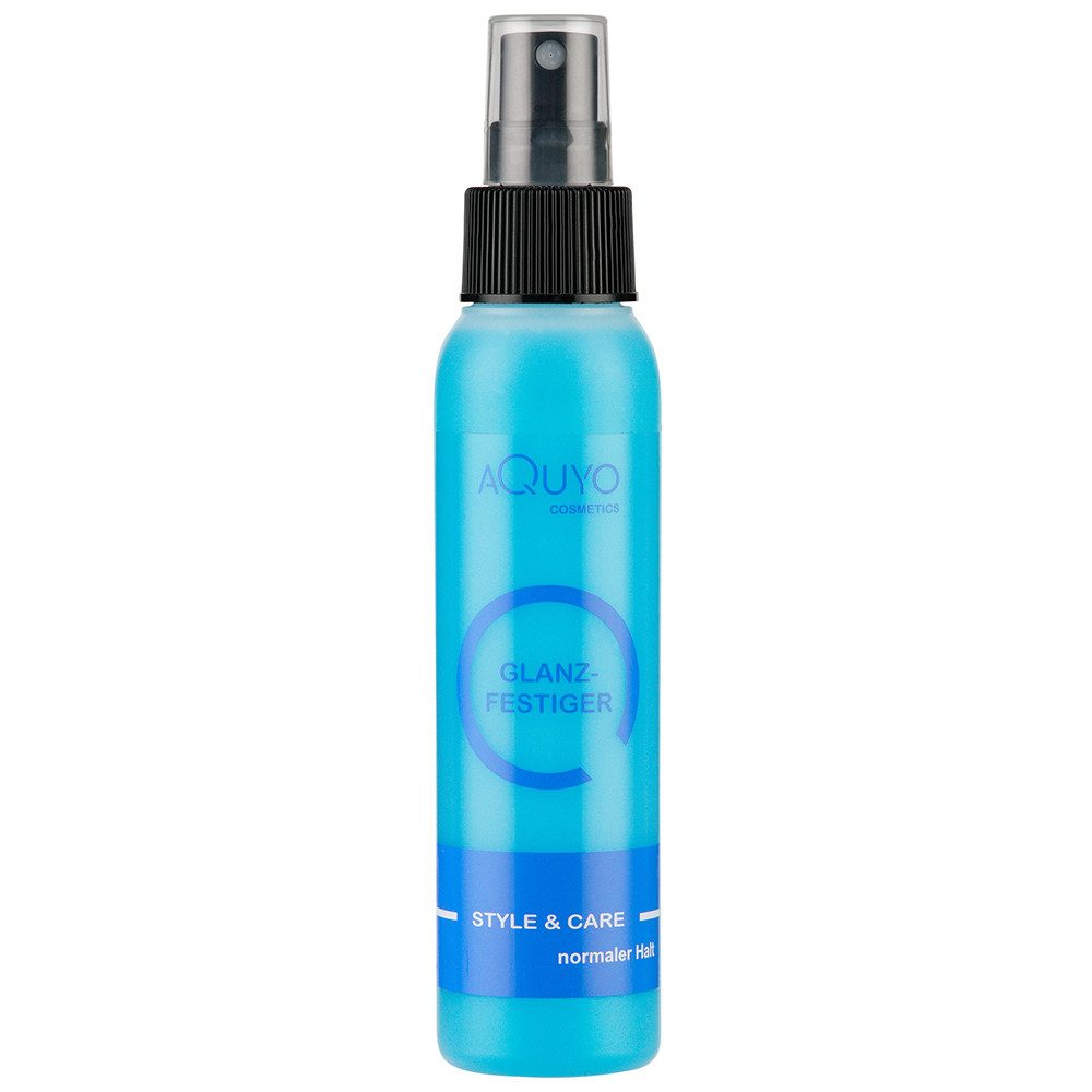 AQUYO Cosmetics Haarspray Glanzspray mit normalem Halt, zum Stylen und Frisieren der Haare, Haarstyling