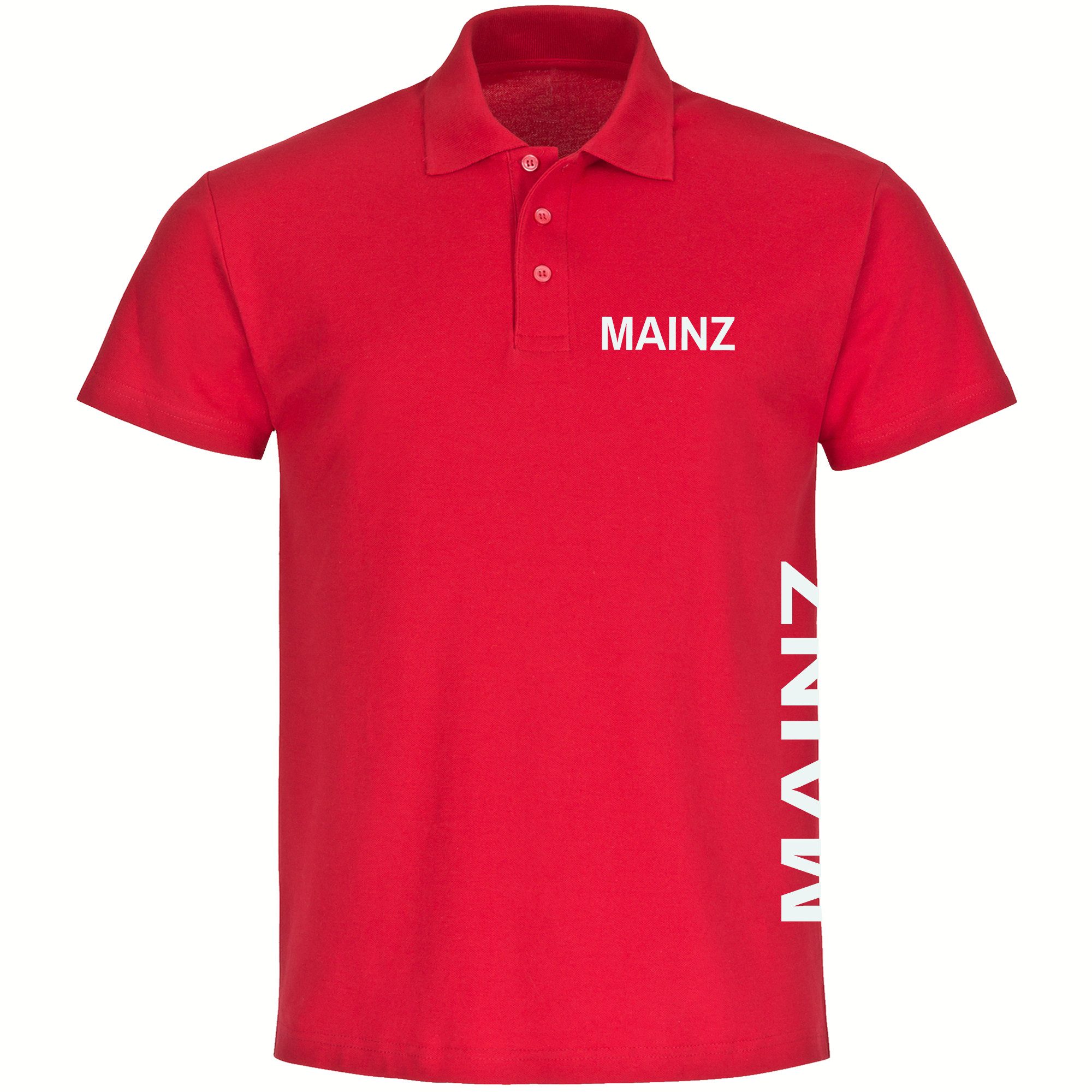 multifanshop Poloshirt Mainz - Brust & Seite - Polo günstig online kaufen