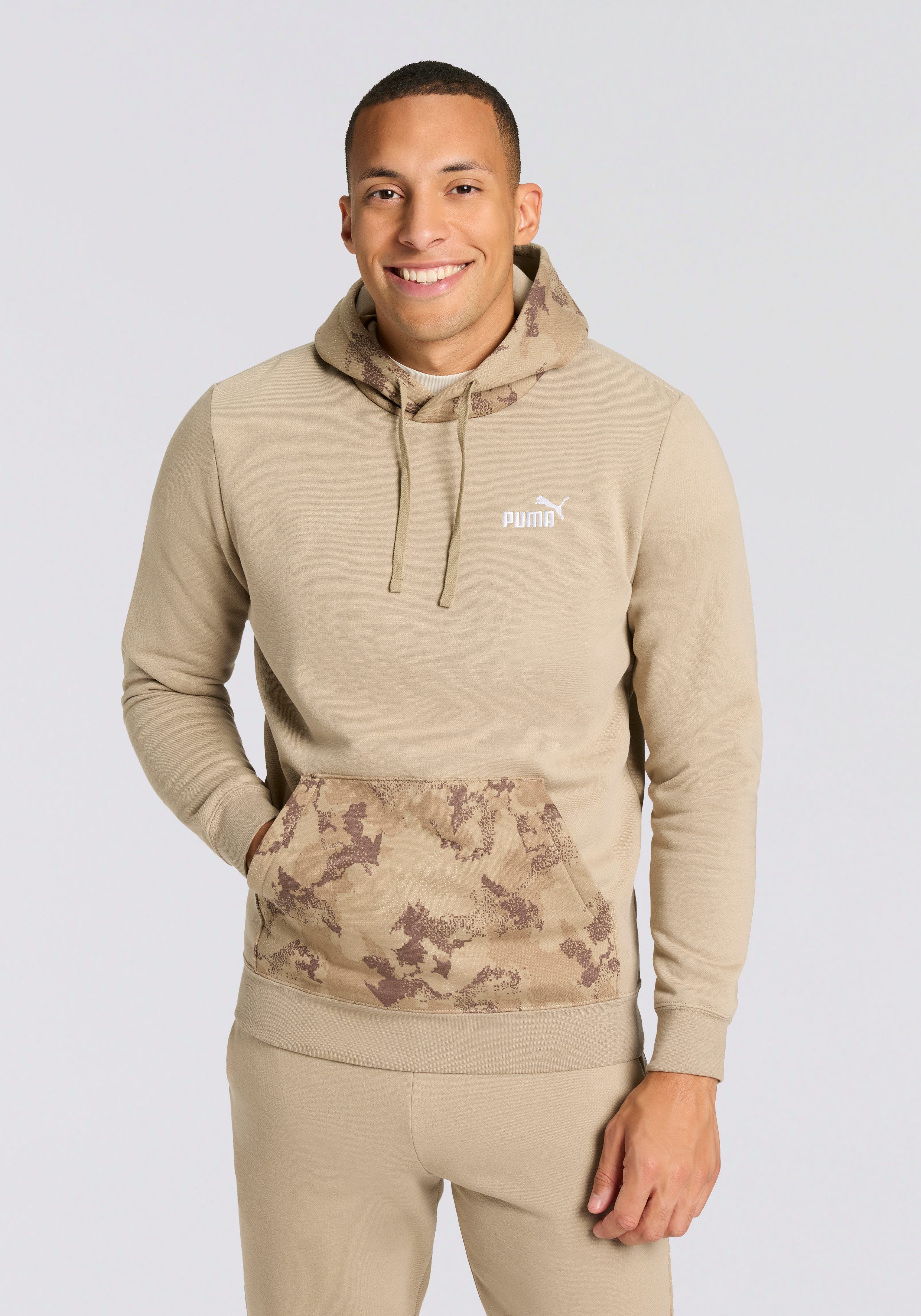PUMA Kapuzensweatshirt ESS CAMO HOODIE FL