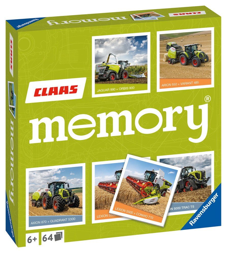 Ravensburger Spiel 64 Karten Ravensburger Kinderspiel Kartenlegespiel memory CLAAS 20882