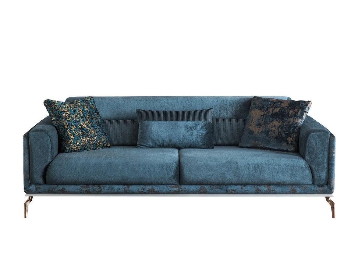 JVmoebel 3-Sitzer Modern Sofa 3 Sitzer Luxus Design Möbel in Wohnzimmer Couchen 235cm, 1 Teile, Made in Europa