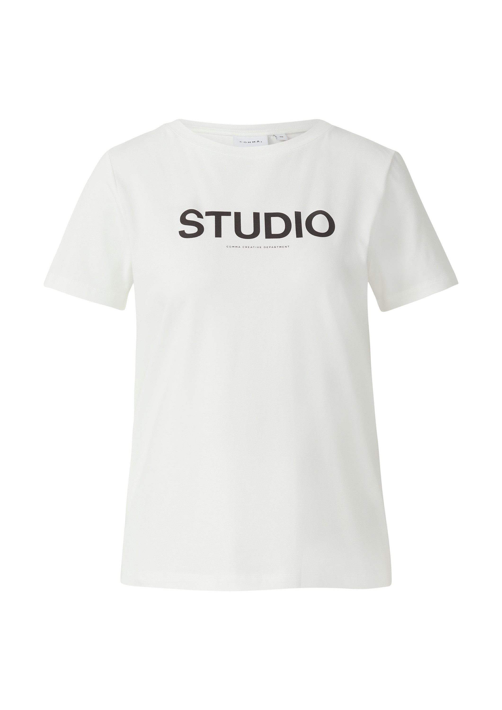 comma Kurzarmshirt T-Shirt T-Shirt mit Frontprint