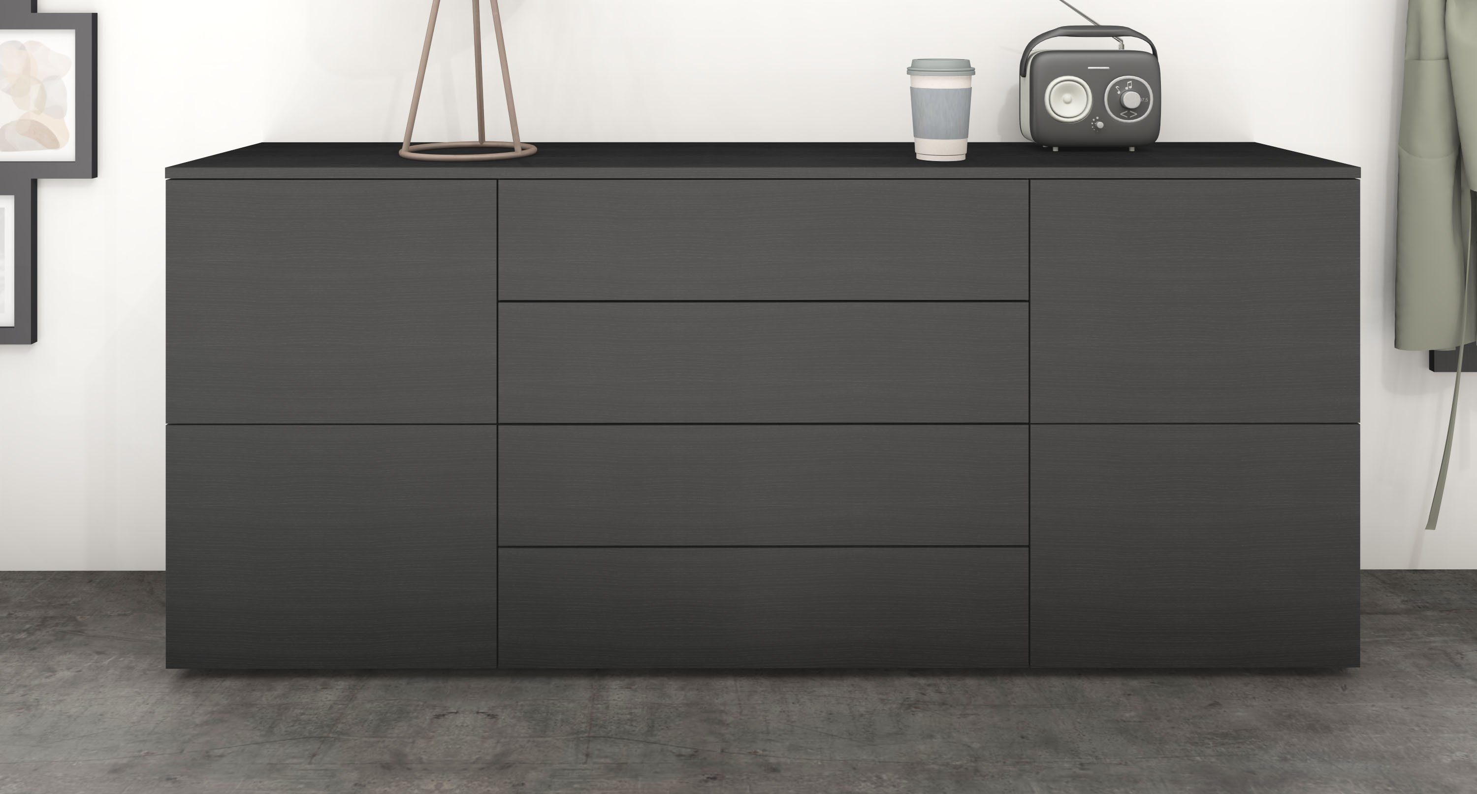 borchardt Möbel Sideboard Rova, Kommode Breite 166 cm, Breite 166 cm