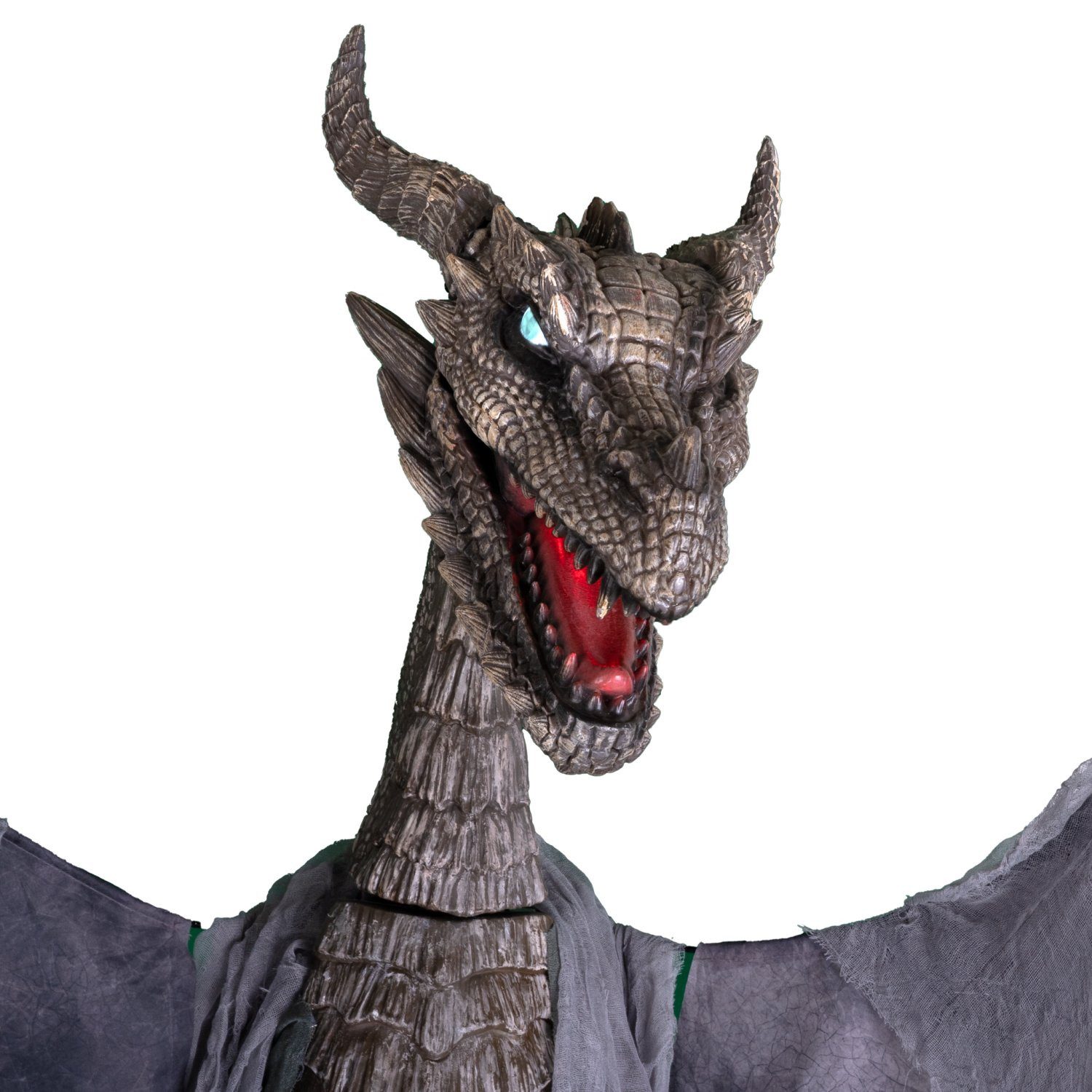 Funny Fashion Dekoobjekt Drache mit Licht, Bewegung und Ton - 187 cm, Hall – Bild 4 von 5