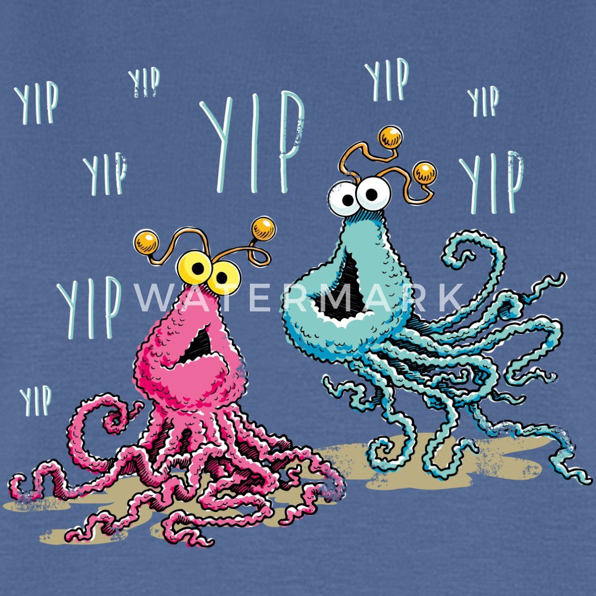 Spreadshirt T-Shirt Sesamstraße Yip Yip Alien Frauen Premium T-Shirt (1-tlg)