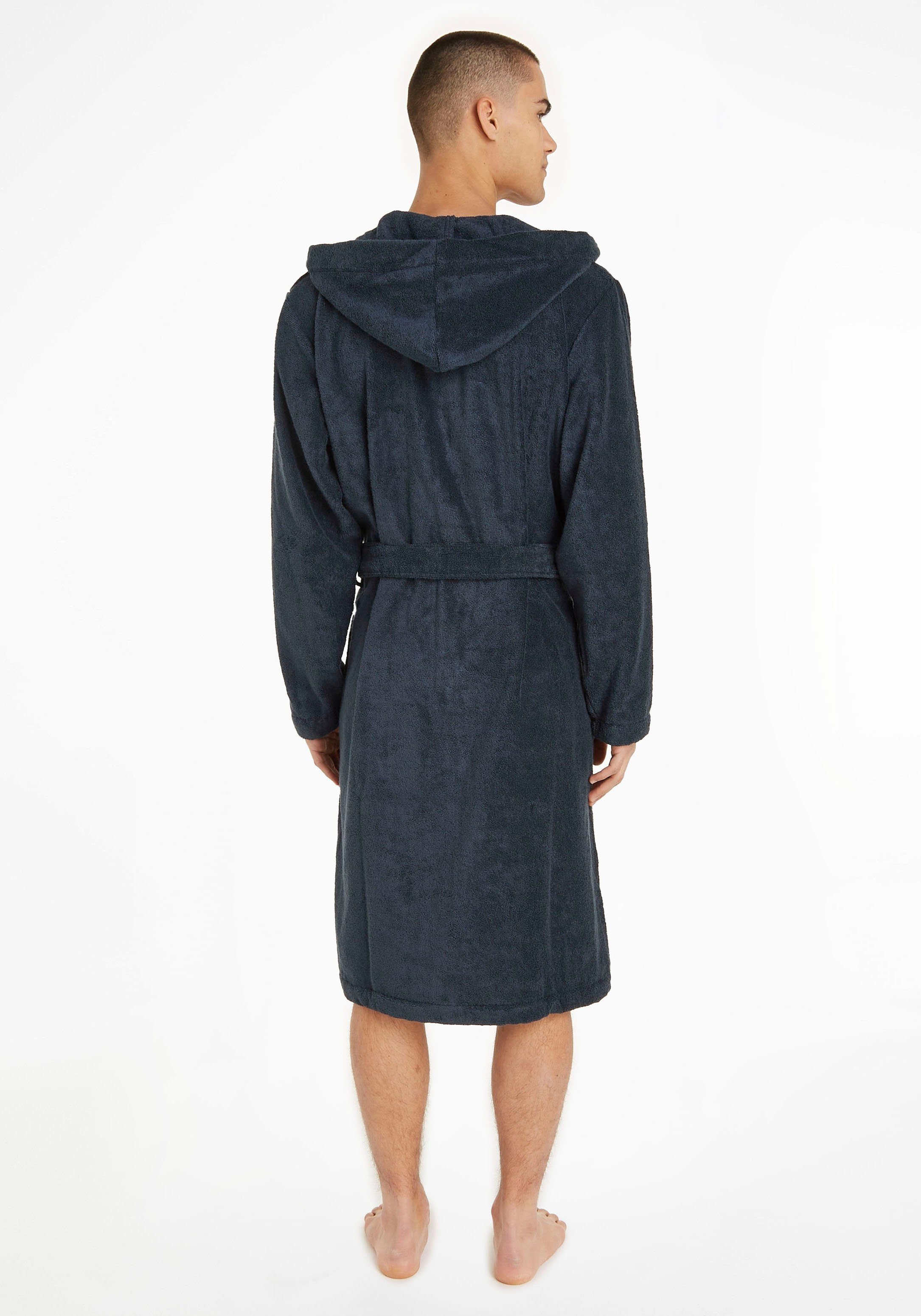 Tommy Hilfiger Underwear Bademantel, Kurzform, Baumwoll-Webfrottier, Gürtel günstig online kaufen
