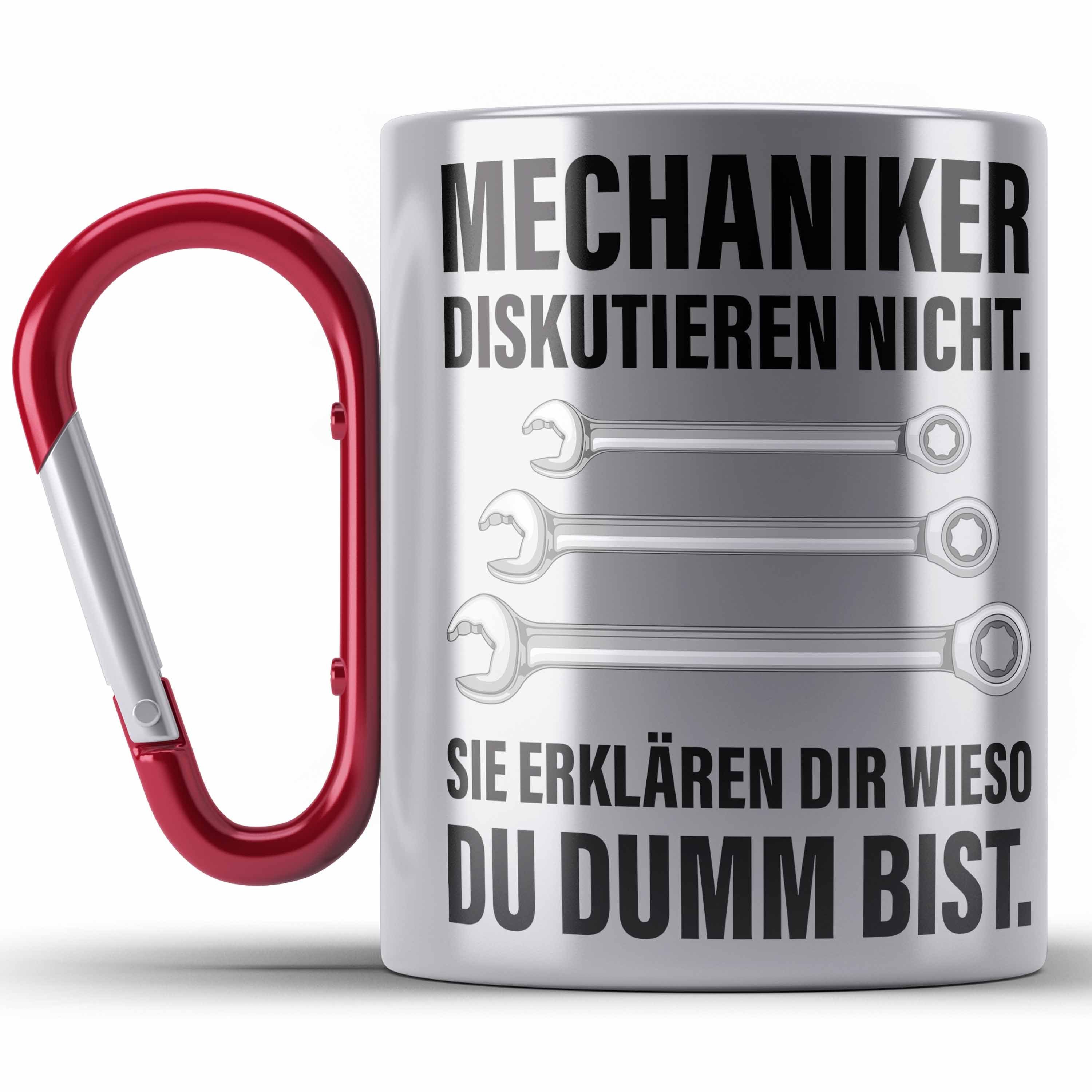 Trendation Thermotasse KFZ Mechaniker Geschenk Lustig Edelstahl Tasse Automechaniker Mechatro