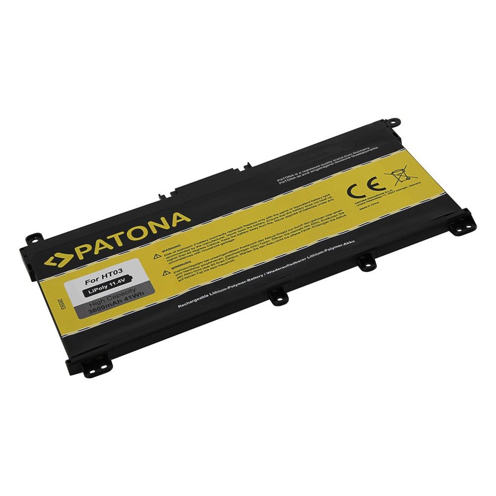 Patona Akku für HP HT03 Pavilion 14 / 15 / 17 HSTNN-IB8O Laptop-Akku Ersatzakku 3600 mAh (11,4 V, 1 St), HT03XL 240 245 250 255