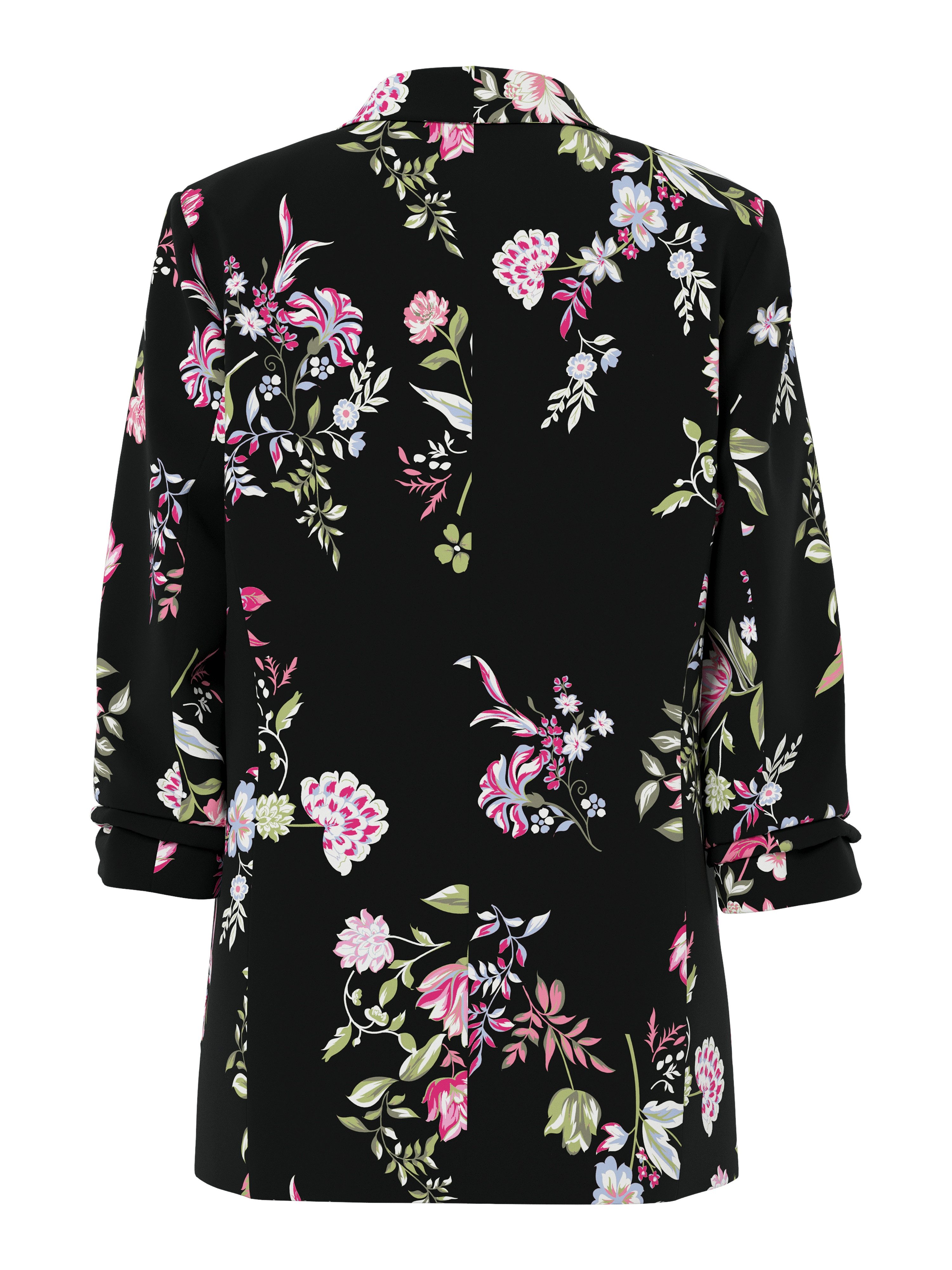 pieces Blusenblazer PCBOSELLA 3/4 PRINTED BLAZER NOOS mit 3/4 Ärmel