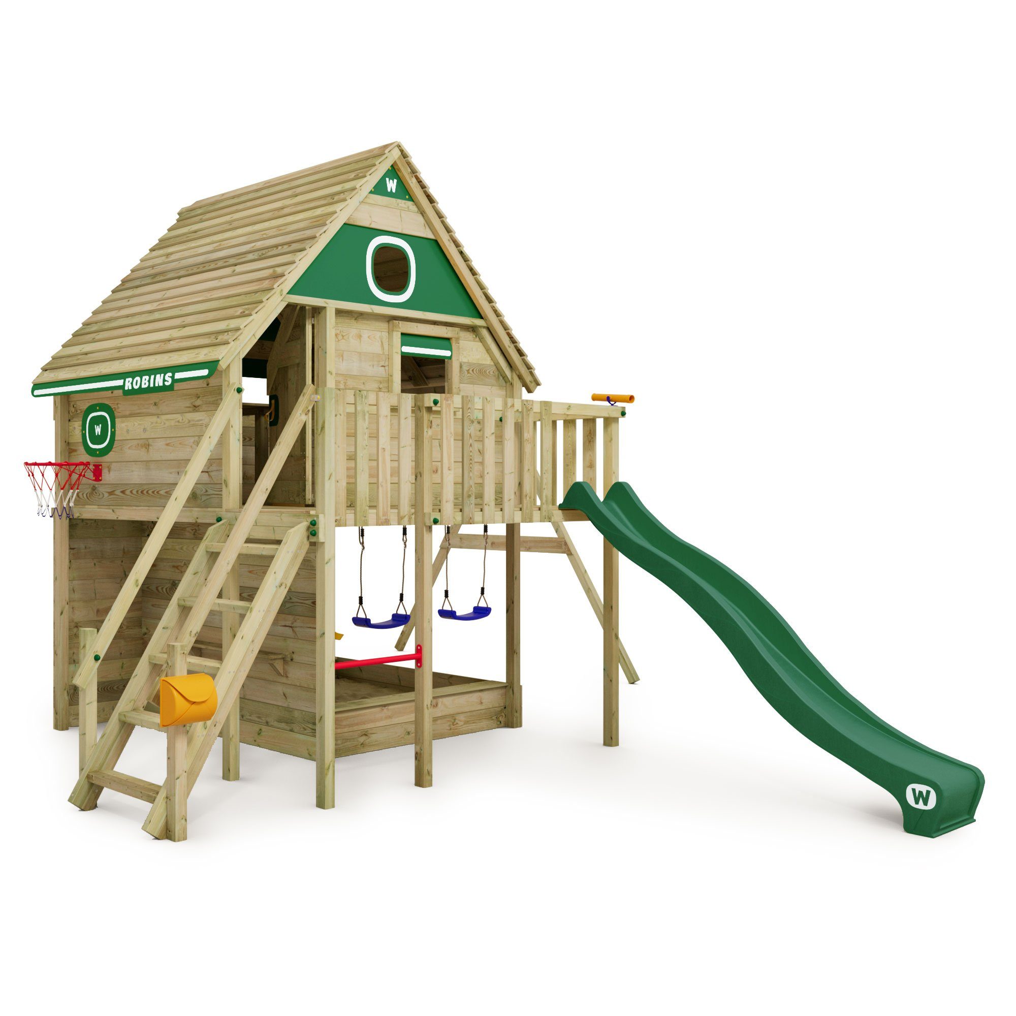 Wickey Klettergerüst Stelzenhaus Smart FamilyHouse mit Schaukel