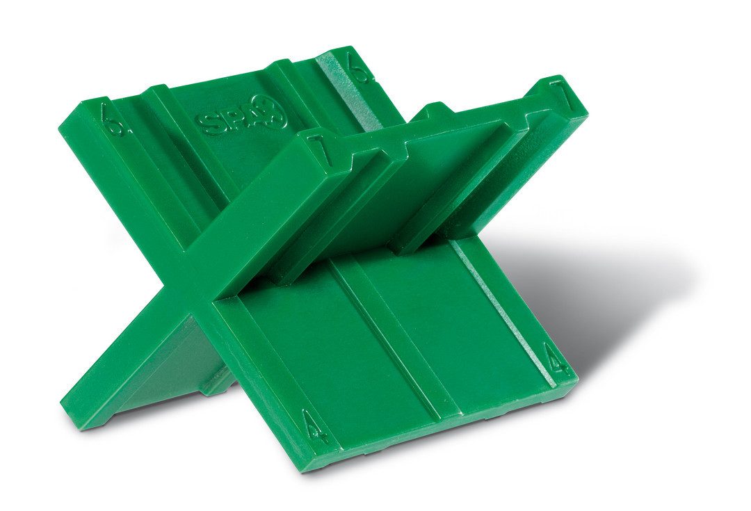 SPAX Abstandshalter Fugenlehre für 4 Fugenbreiten 4-5-6-7 mm (12-St) 4 Fugenbreiten: 4, 5, 6, 7 mm