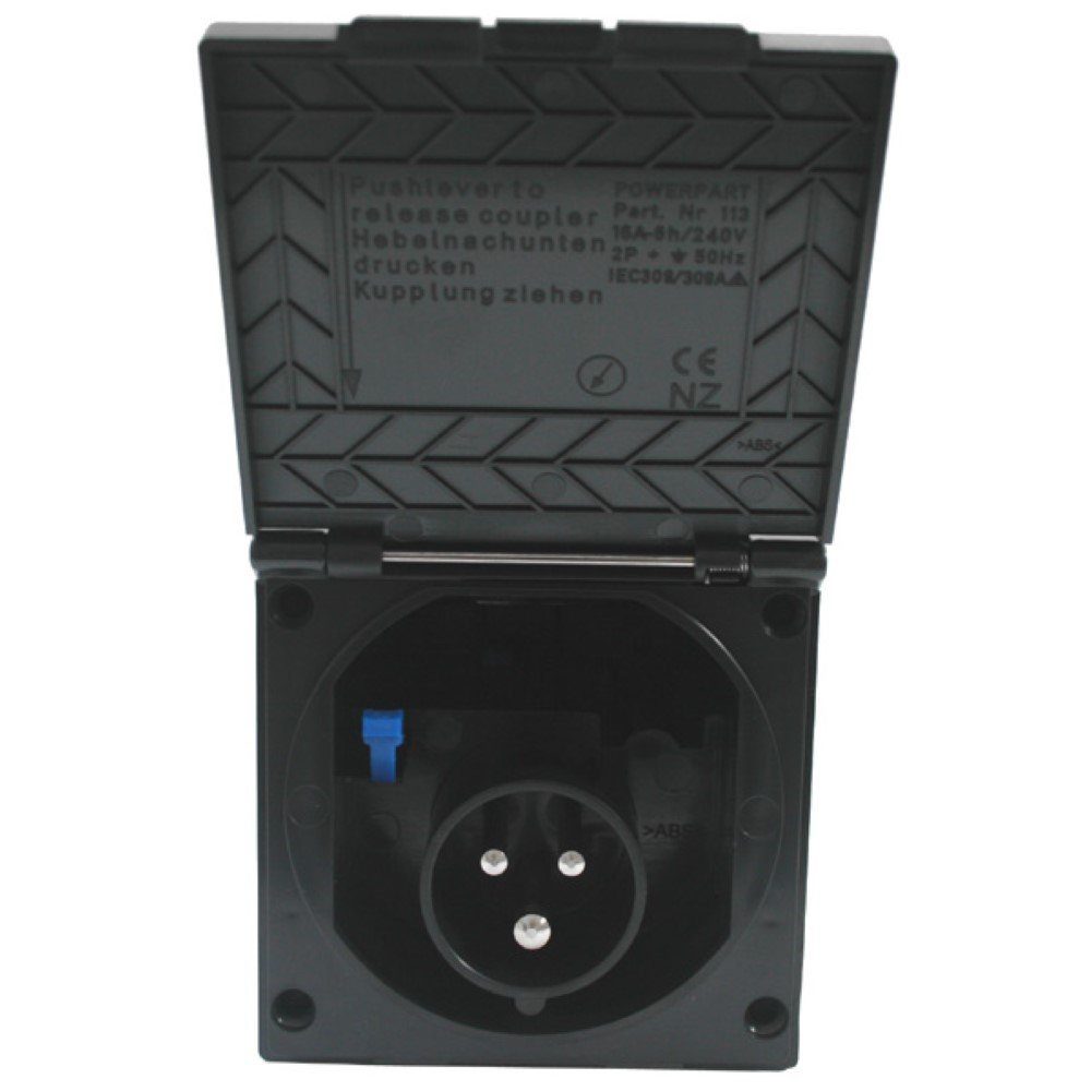 HABA B.V. Steckdose CEE Einspeisungssteckdose IP44 220V - 240V schwarz