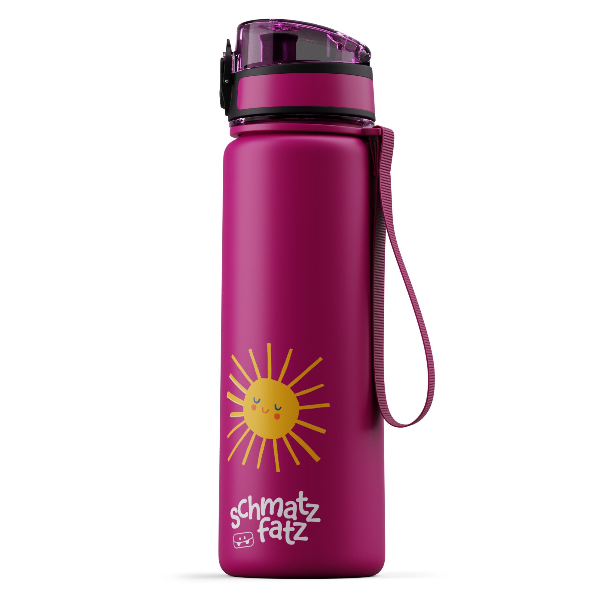 Klarstein Trinkflasche schmatzfatz Trinkflasche, Kinderflasche 500 ml Kindergarten Outdoor Schule Sport