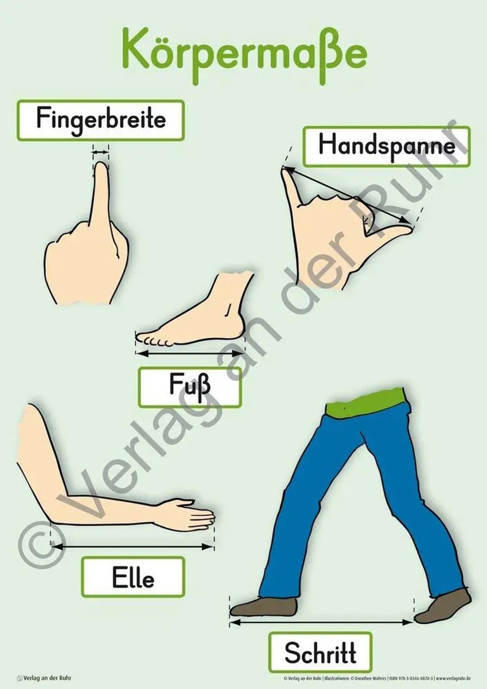 Verlag an der Ruhr Poster Merk-Poster Mathe-Wissen auf einen Blick Klasse 1/2