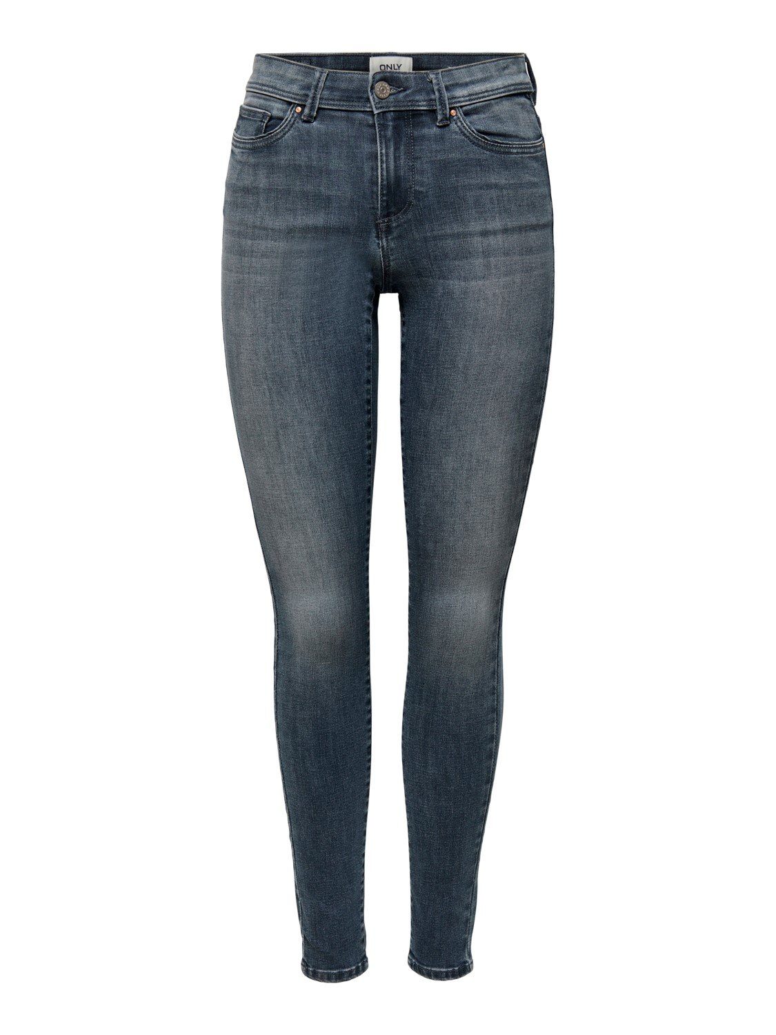 Skinny Denim Only Jeans Mid-Waist ONLY Damen Hose Stretch-Jeans OnlWauw