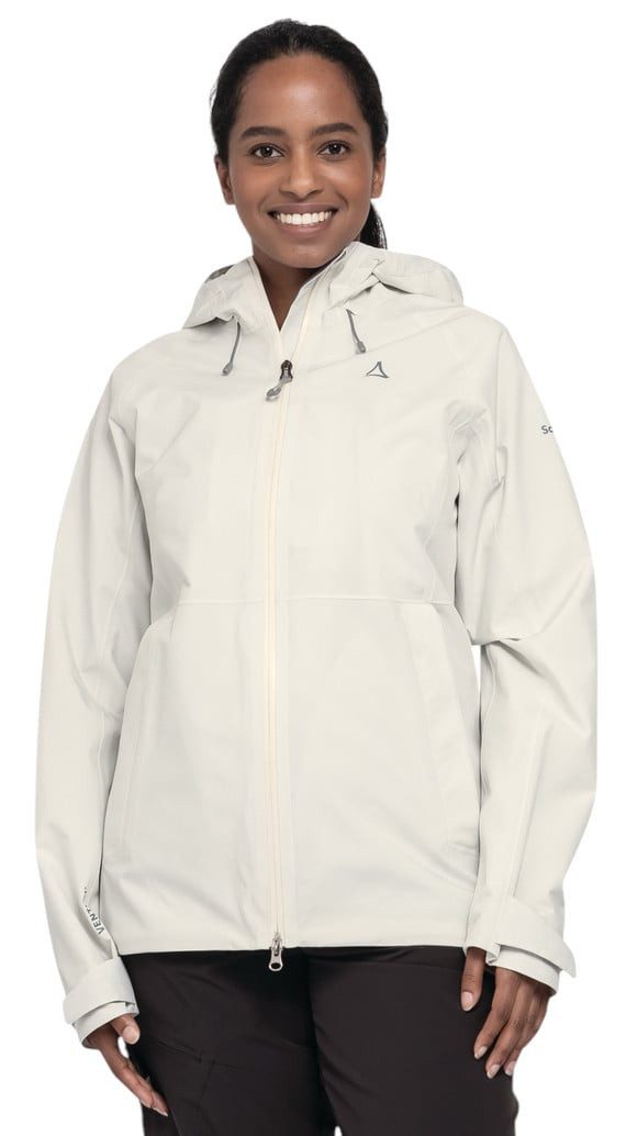 Schöffel Funktionsjacke Wanderjacke Hiking Style Mauku WMS (wasserdicht, mit Kapuze) weiss