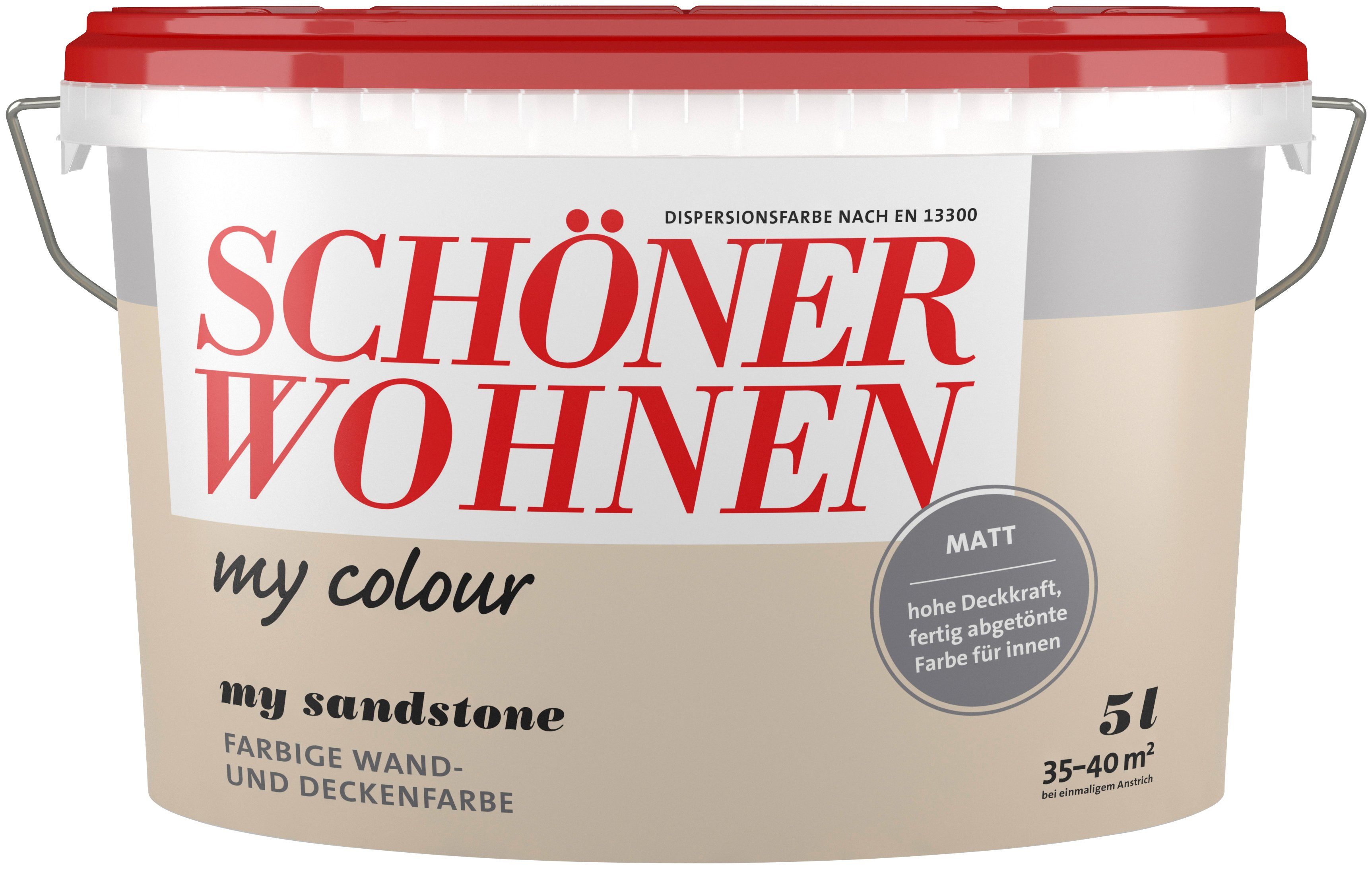 SCHÖNER WOHNEN FARBE Wand- und Deckenfarbe my colour, matt, leicht zu verarbeitende Innenfarbe