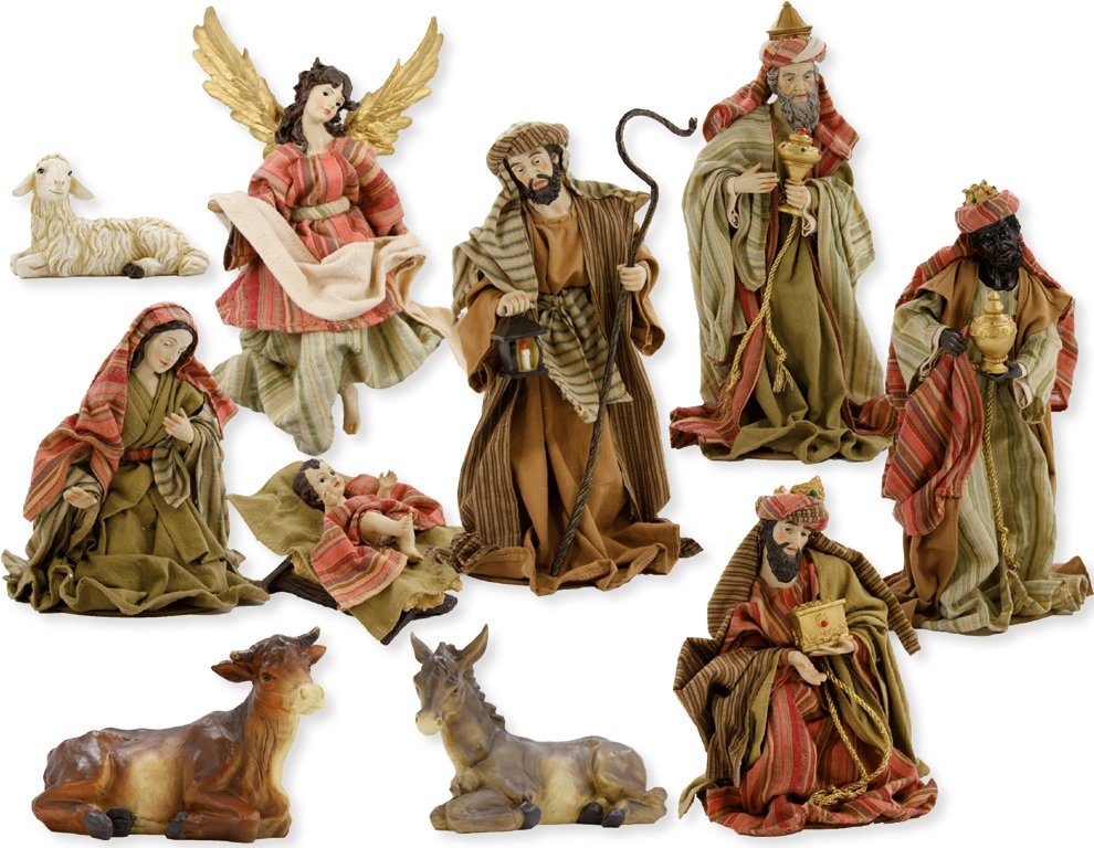 dekoprojekt Krippenfigur Krippenfiguren orientalisch, Ankleidefiguren (10 St)