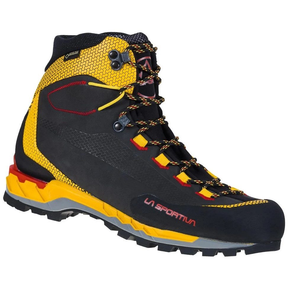 La Sportiva Trango Tech Leather GTX (Nubukeder, wasserdicht) schwarz/gelb Herren Wanderschuh