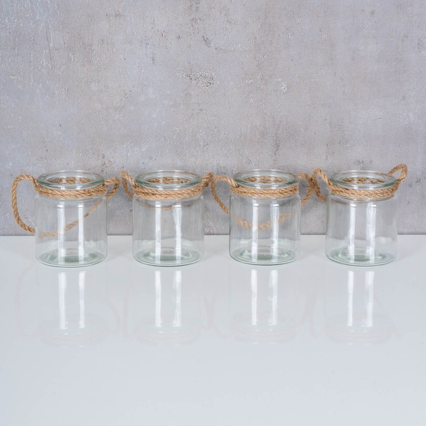Levandeo® Teelichthalter, 4er Set Teelichthalter Glas günstig online kaufen