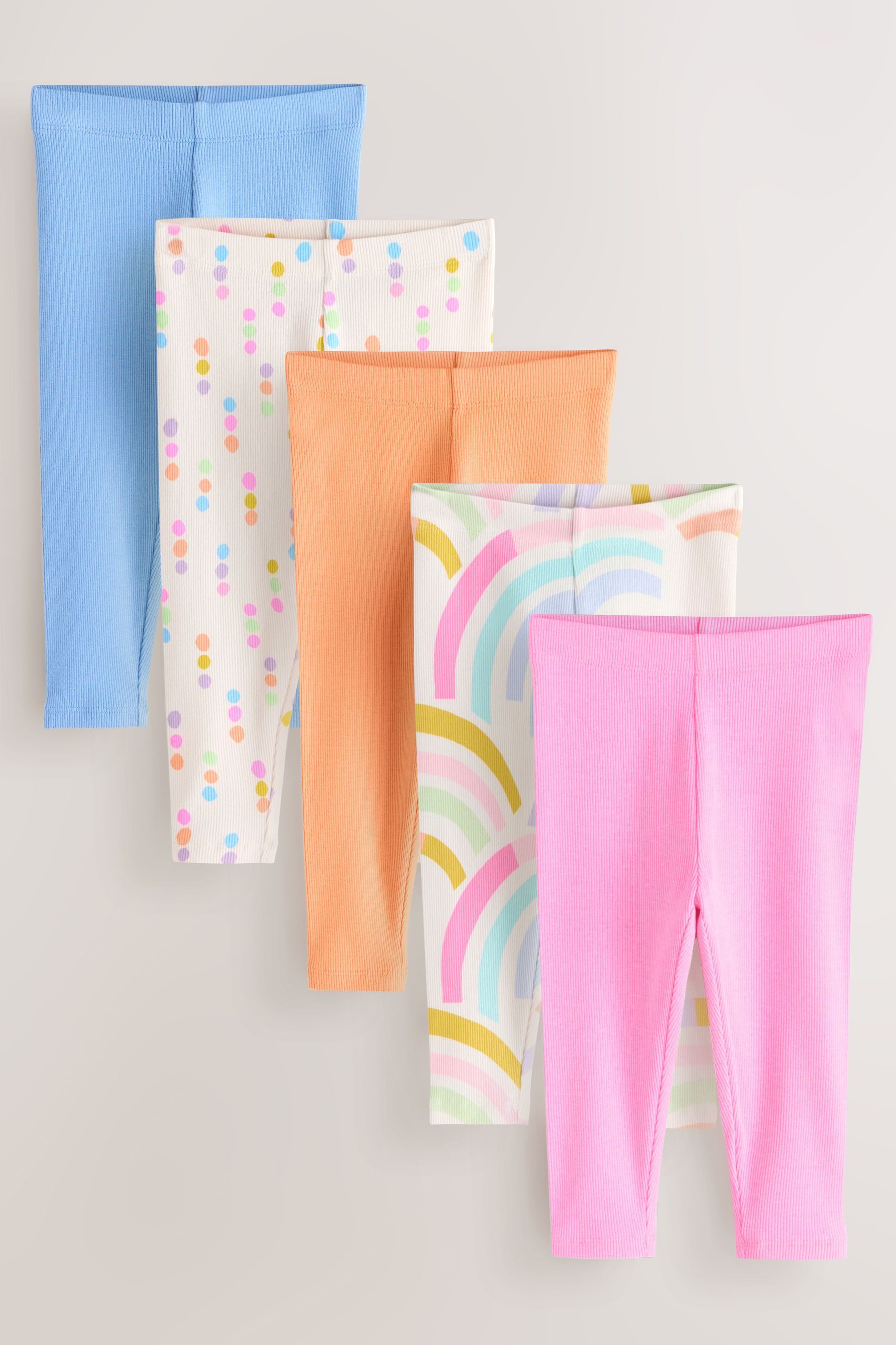 Next Leggings Gerippte Leggings im 5er-Pack (5-tlg)