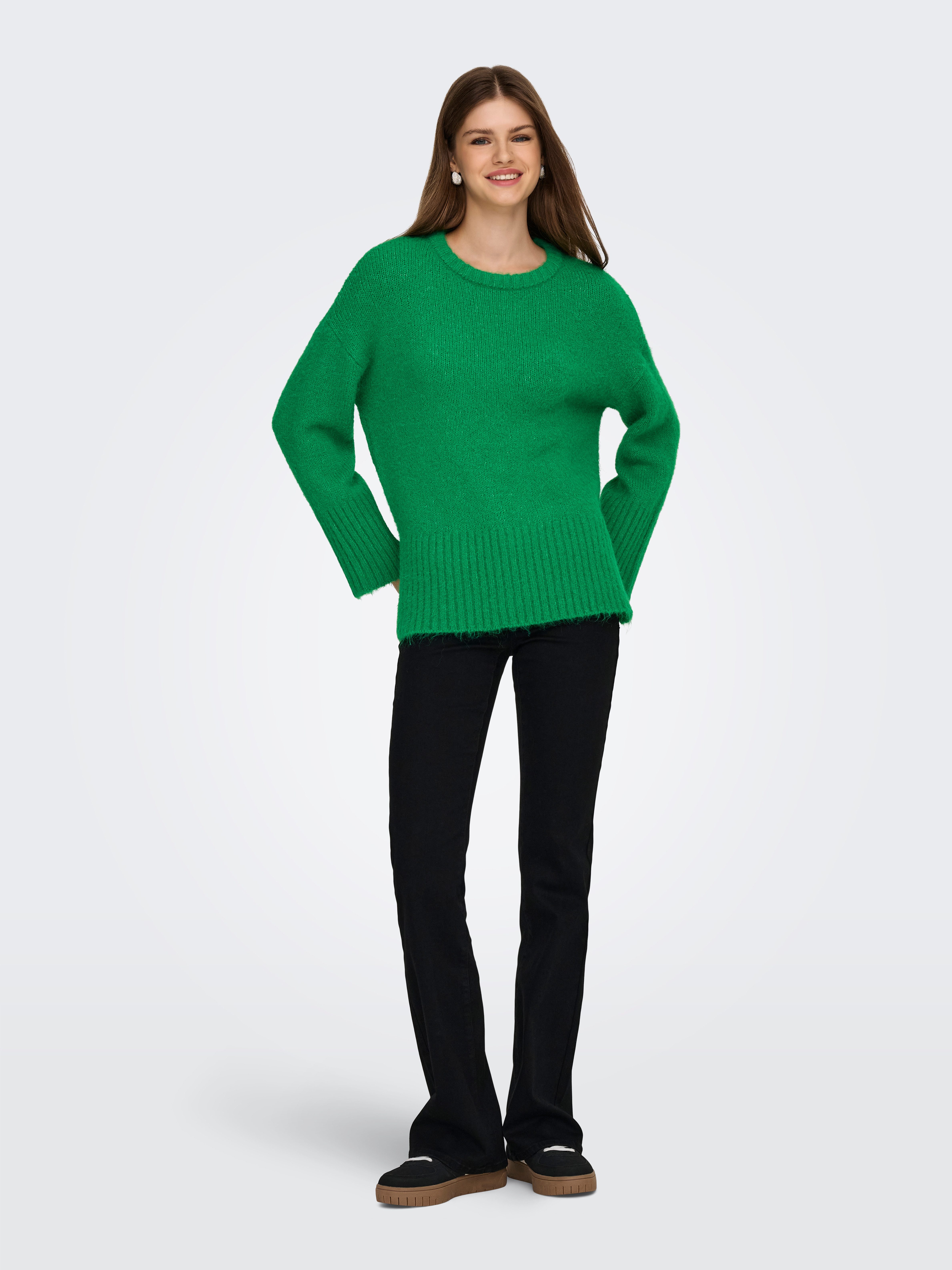 ONLY Rundhalspullover ONLMAGGIE LIFE LS LOOSE ONEK CC KNT – Bild 4 von 5