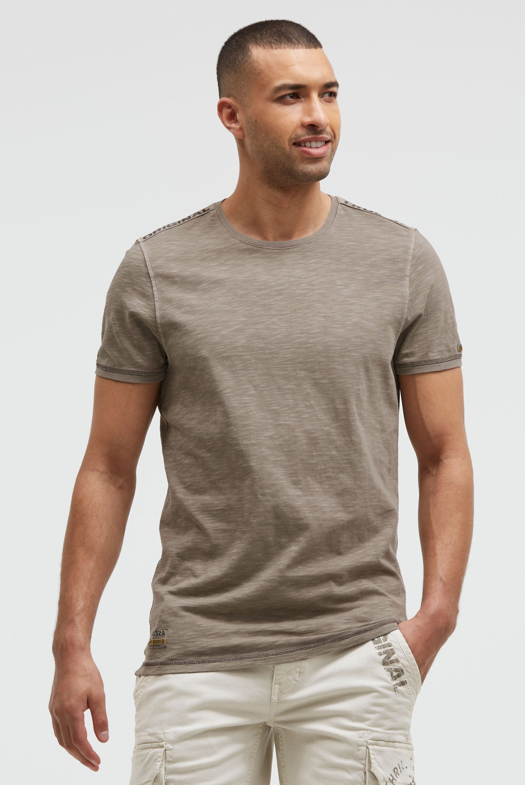 CAMP DAVID Rundhalsshirt aus Baumwolle