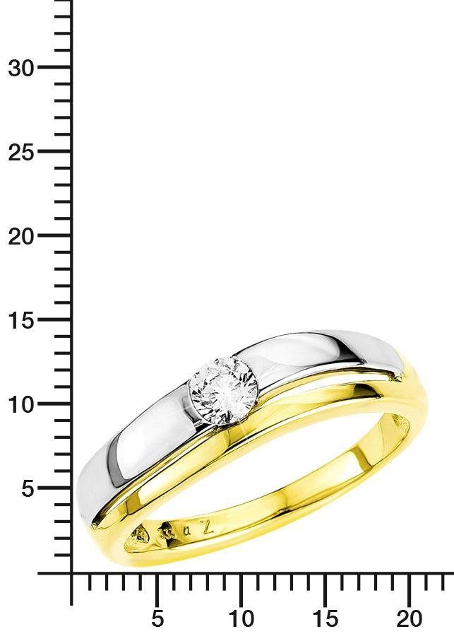 Amor Goldring, mit Zirkonia (synth)