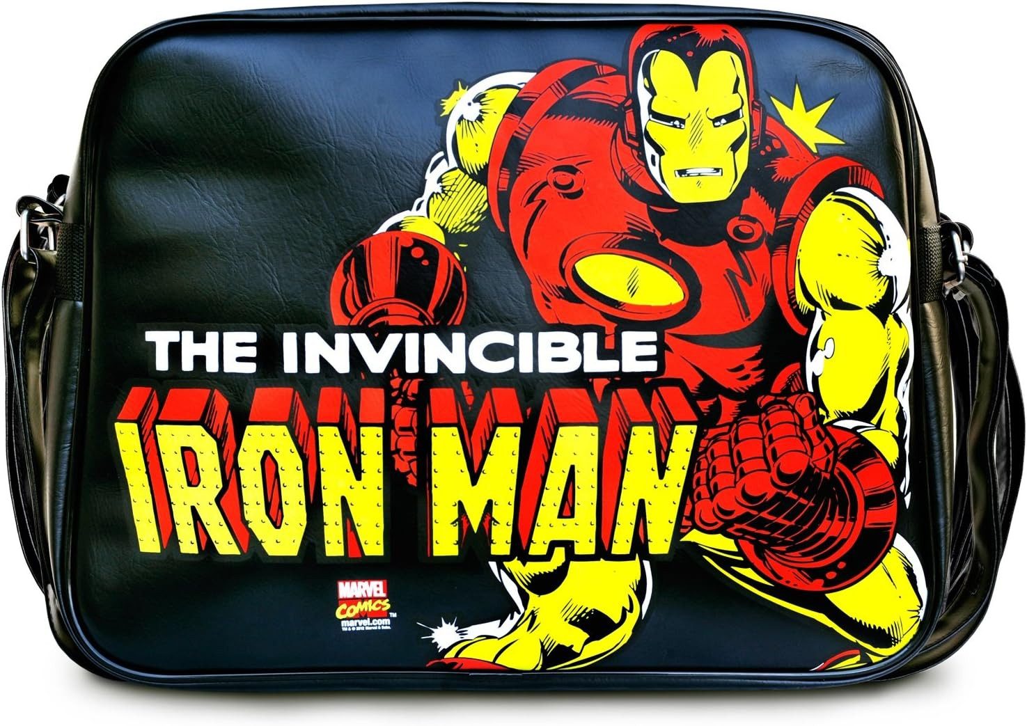 MARVEL Umhängetasche Marvel Comics Umhängetasche Iron Man (1-tlg), offiziell lizensierte Tasche im Retro Design