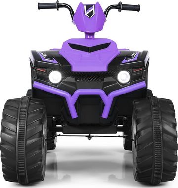 KOMFOTTEU Elektro-Kinderquad Quad Motorrad, mit LED Musik Hupe USB Bluetooth Radio