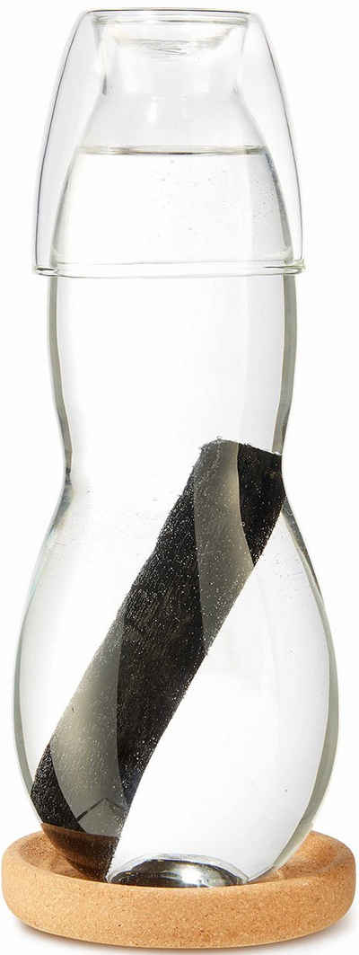 black+blum Wasserkaraffe, auslaufsicher, mit Aktivkohlefilter für gesünderes Wasser, 800 ml