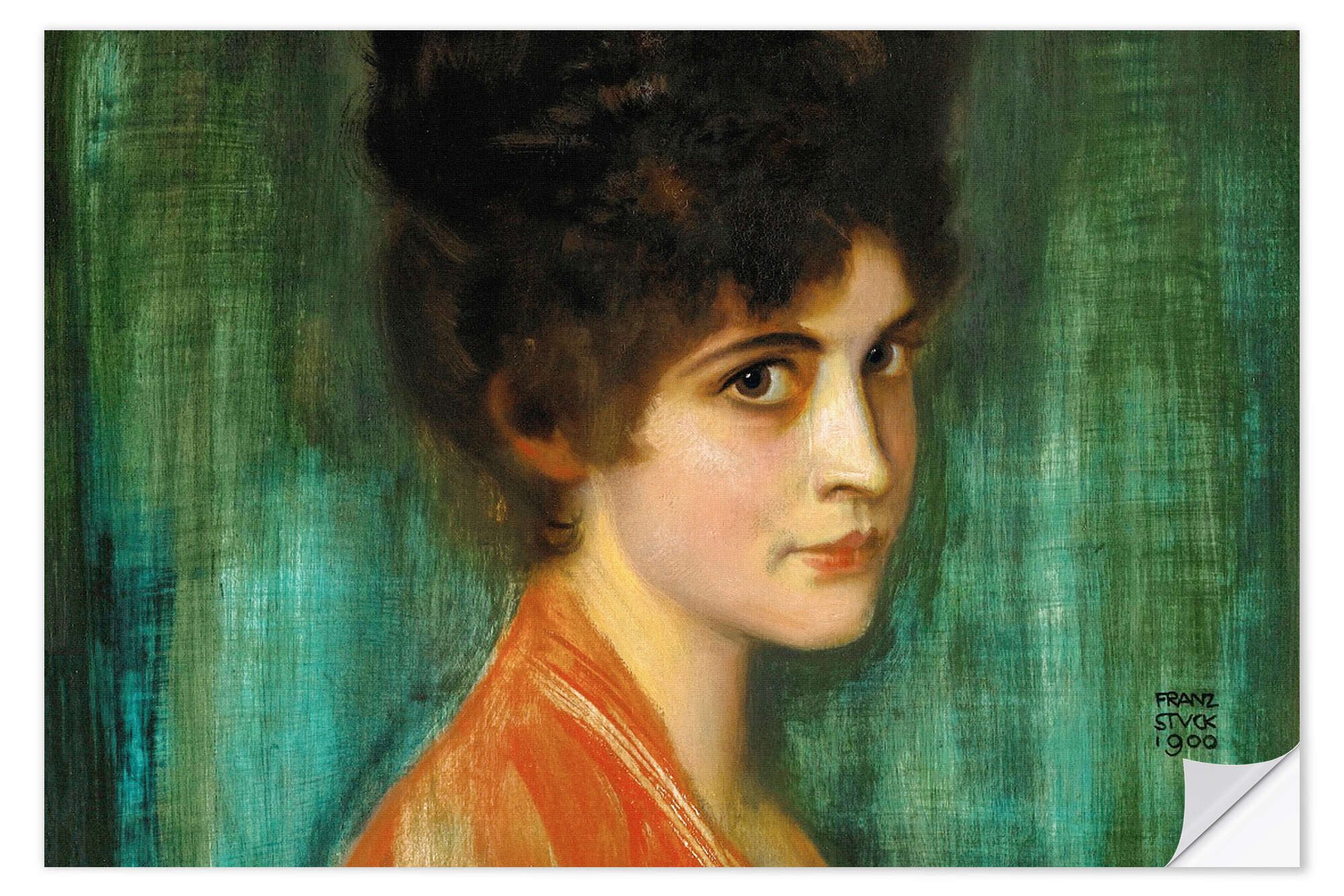 Posterlounge Wandbild Frau Feez, Franz von Stuck, erhältlich als Poster, Leinwandbild, Wandsticker oder Acrylglasbild