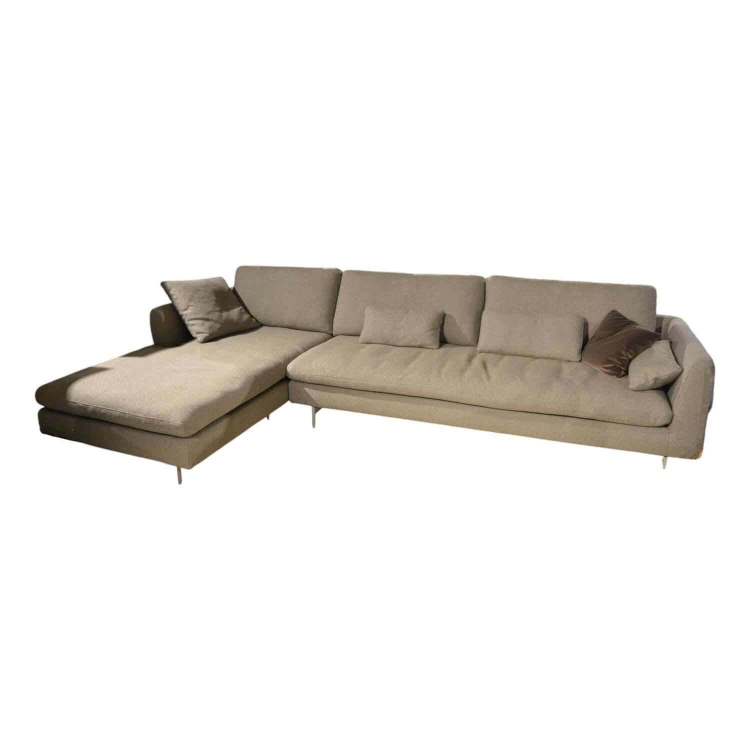 Rolf Benz Ecksofa Ecksofa Mioko Stoff 24.351 Steingrau