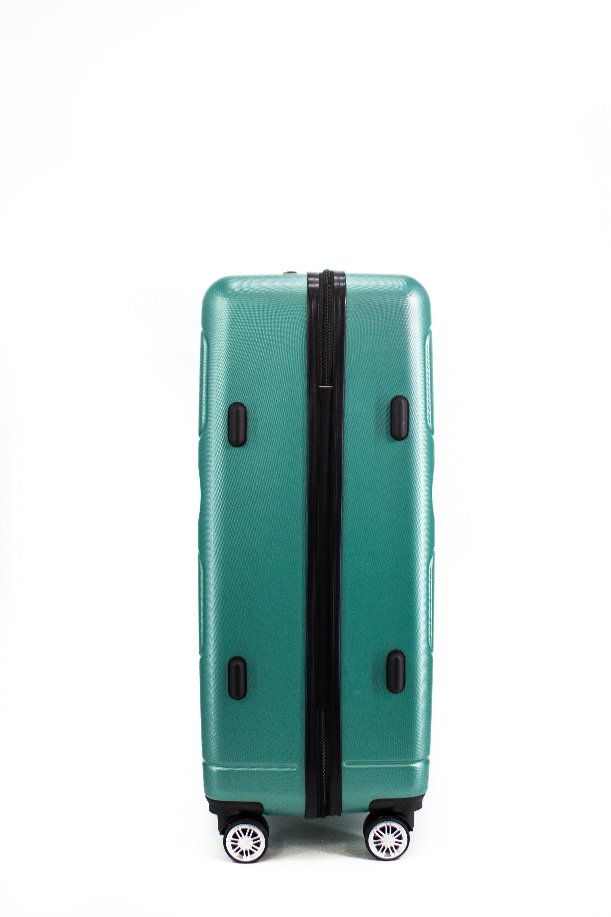 052, Hartschalen-Koffer, Doppelrollen, Move Hartschalen-Trolley 100% Reisekoffer Easy 360° Silver ABS Jade Green