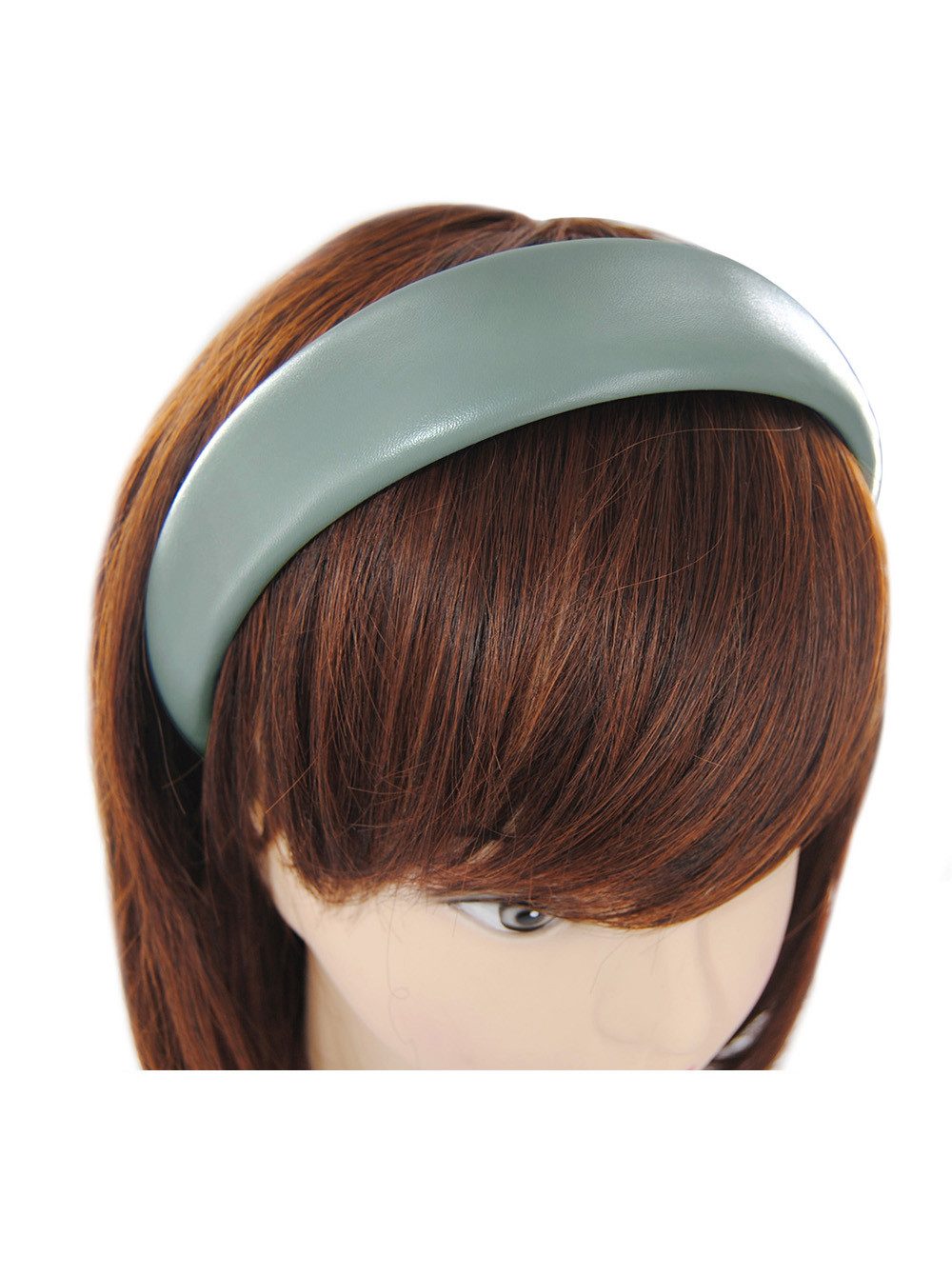 axy Haarreif breiter Haarreif in Kunstleder-Optik, Eleganter Damen Haarreif Haarband