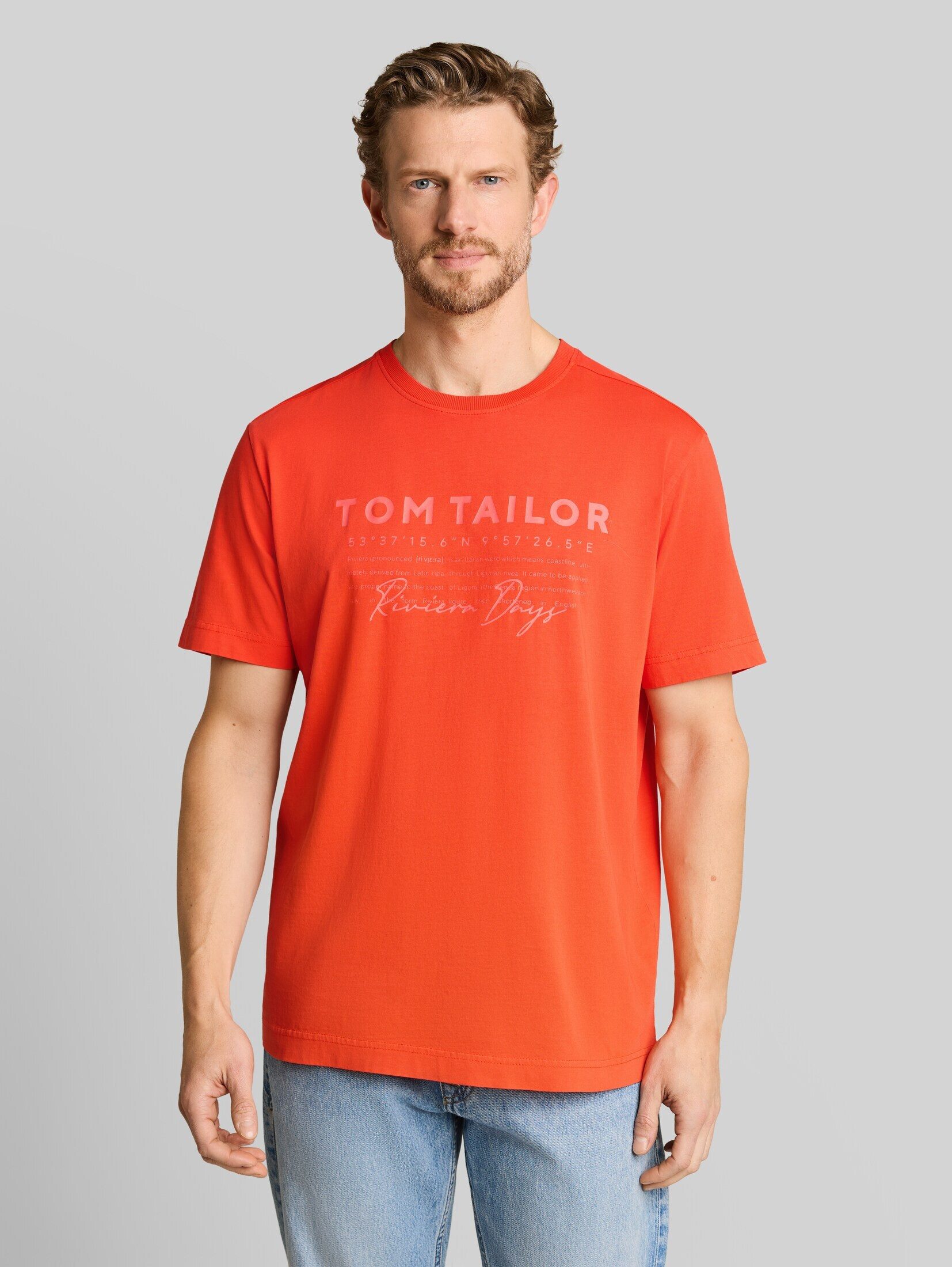 TOM TAILOR T-Shirt T-Shirt T-Shirt im Used-Look