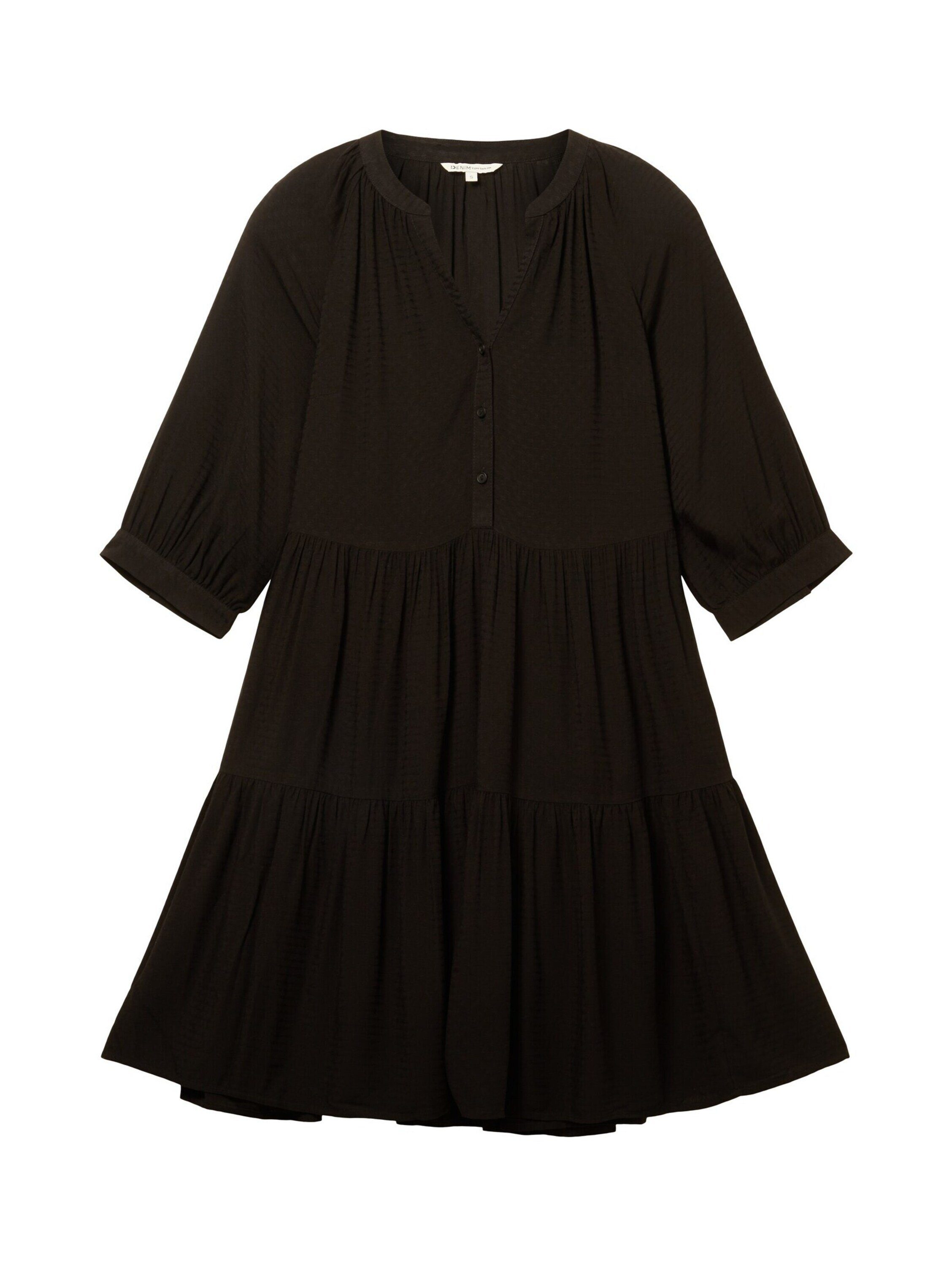TOM TAILOR Midikleid (1-tlg) Drapiert/gerafft